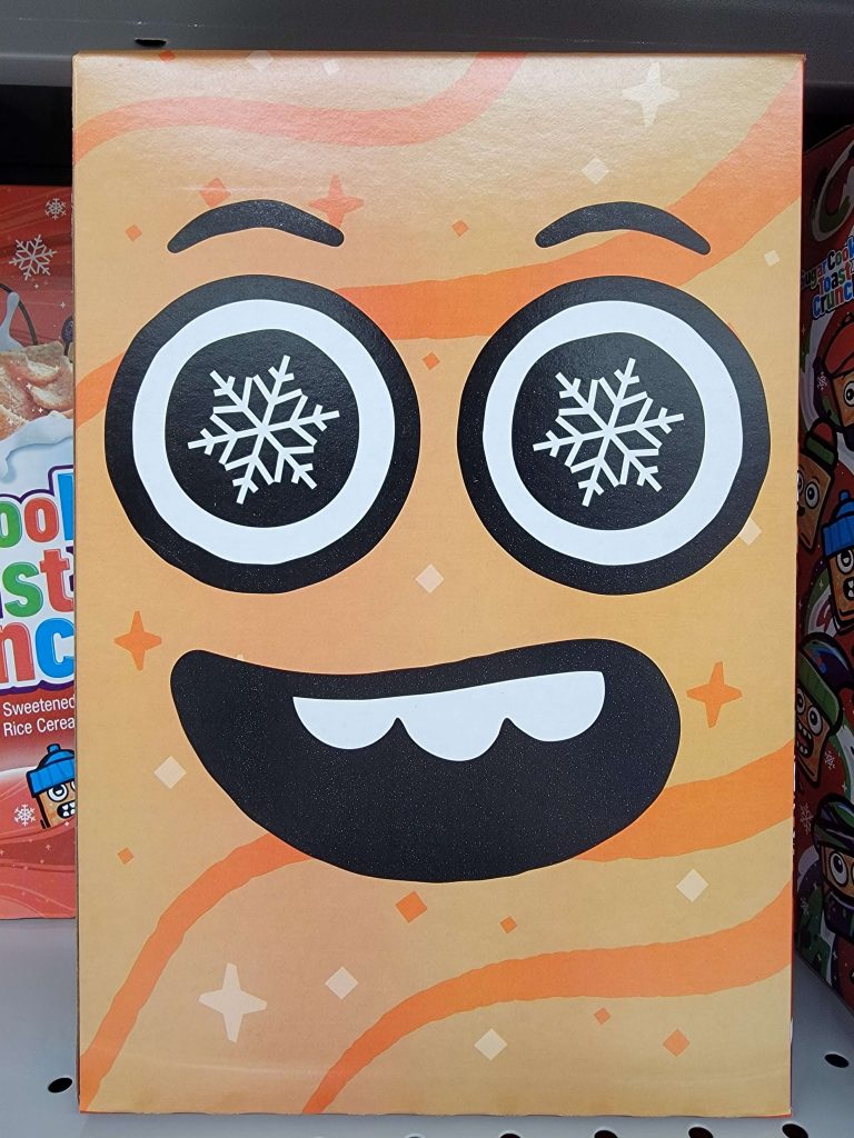 Back of General Mills Sugar Cookie Toast Crunch cereal box.