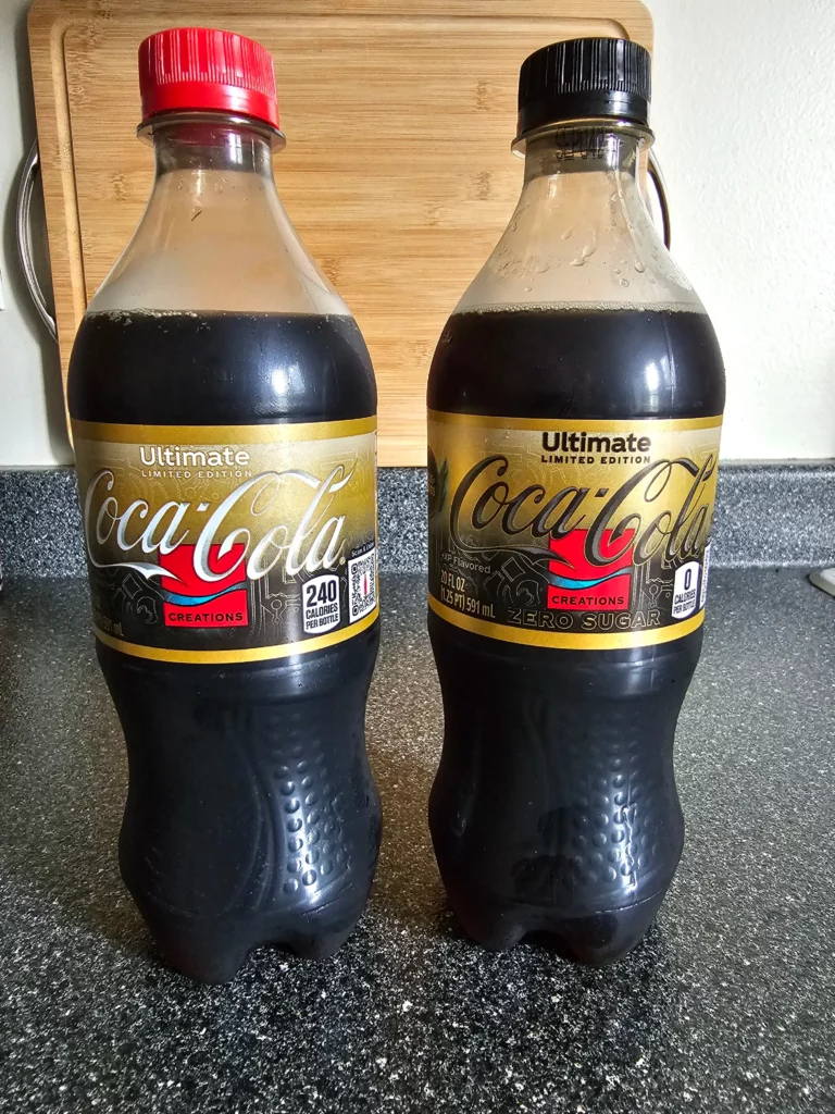 Front of bottle of Limited Edition Ultimate Coca-Cola League of Legends +XP Flavored Edition.