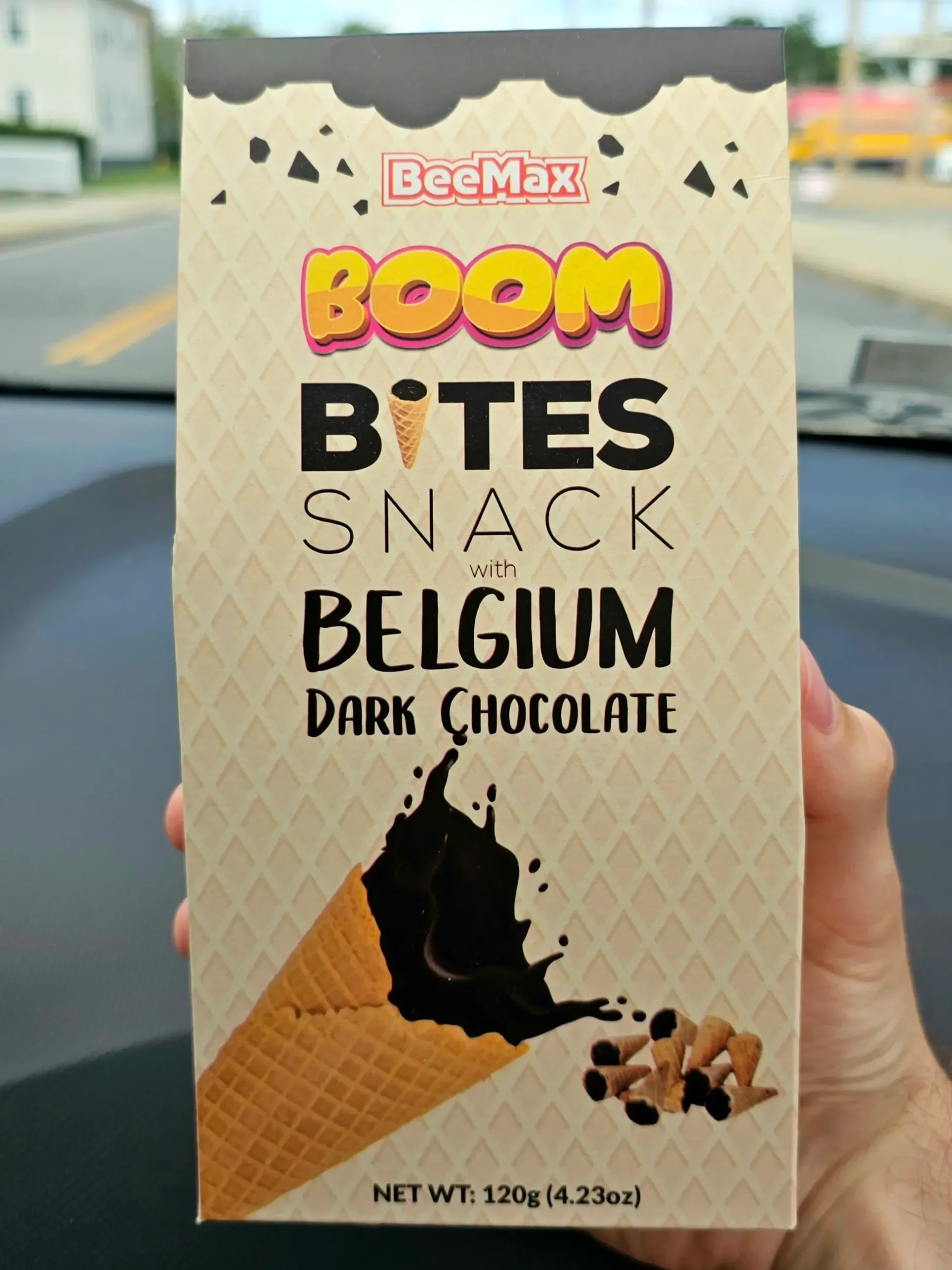 Pack of BeeMax Bites Snack with Belgium Dark Chocolate.