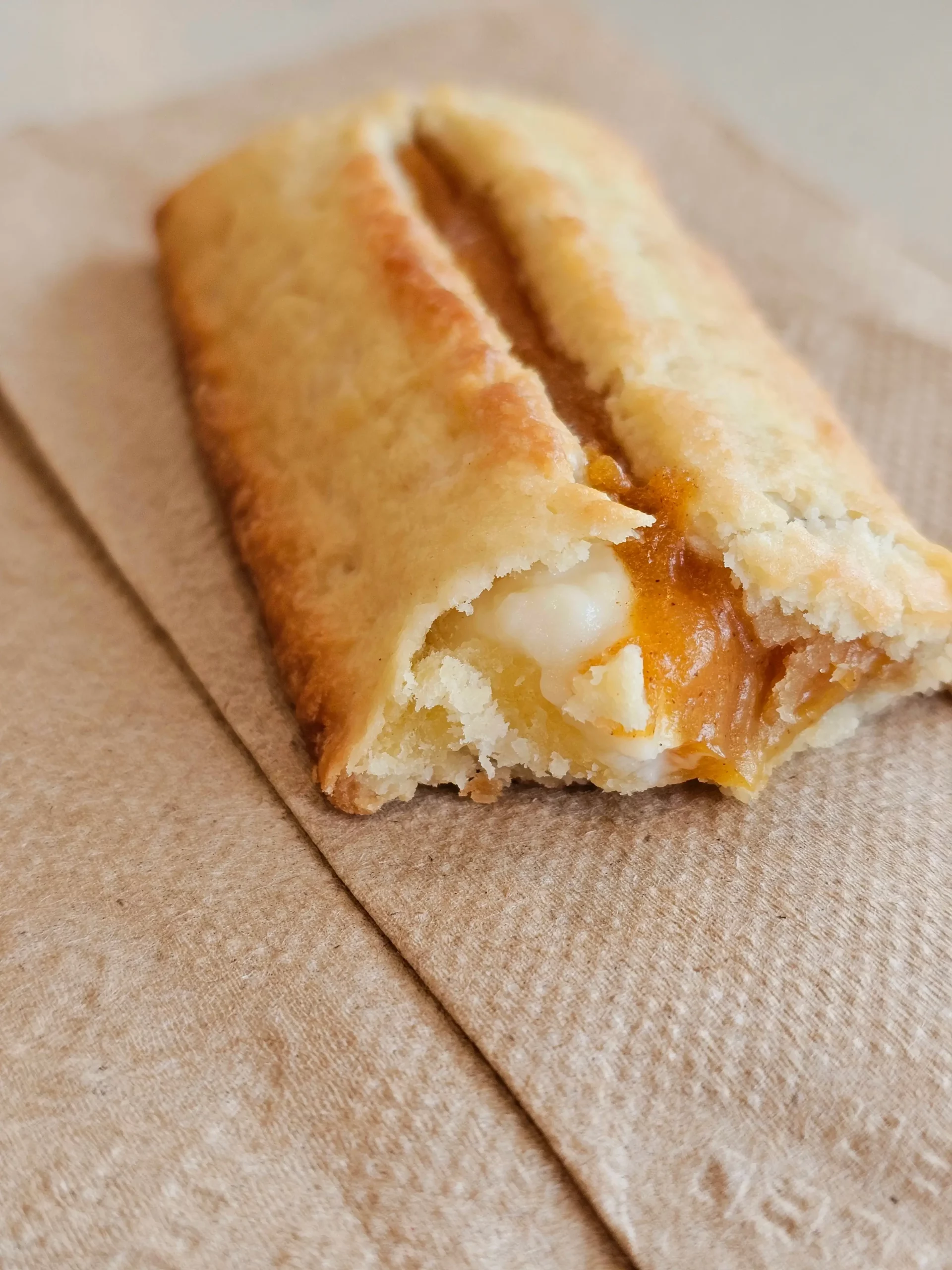 McDonald's Pumpkin and Creme Pie on a napkin.