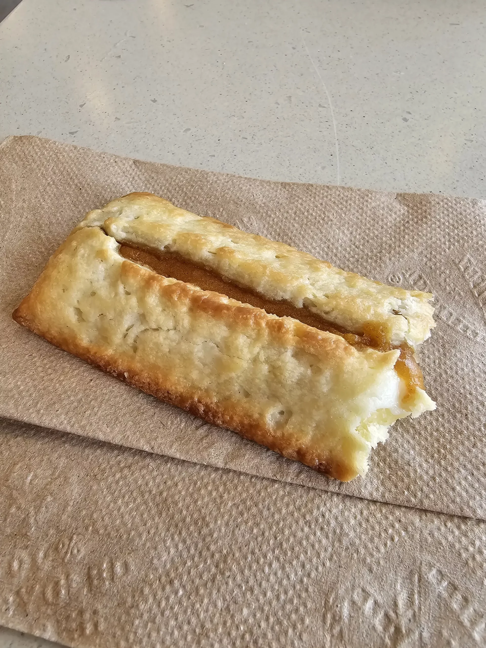 McDonald's Pumpkin and Creme Pie on a napkin.
