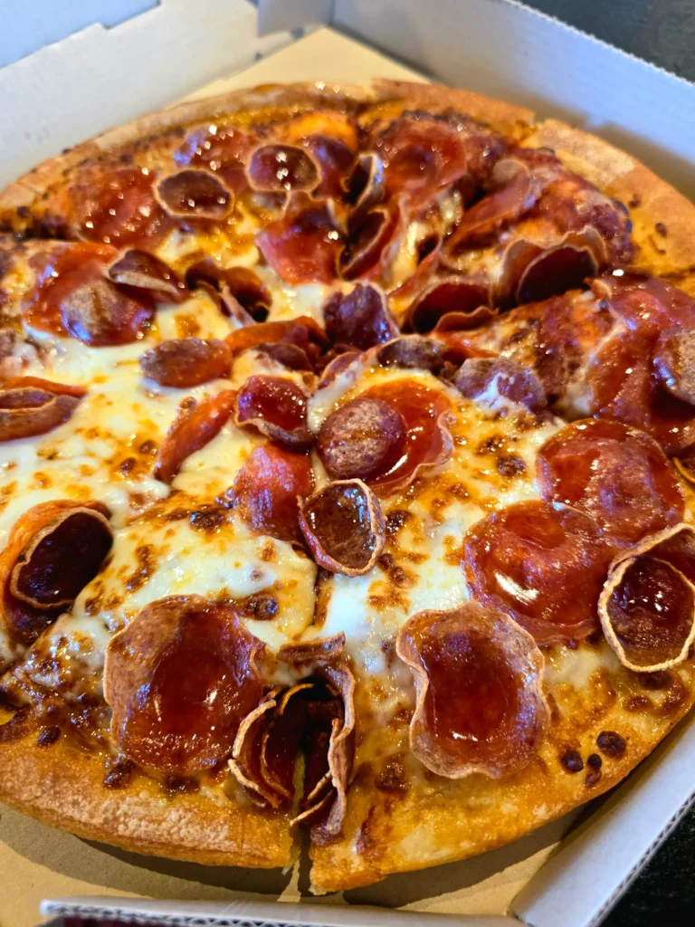 Pizza Hut Hot Honey Pepperoni pizza.
