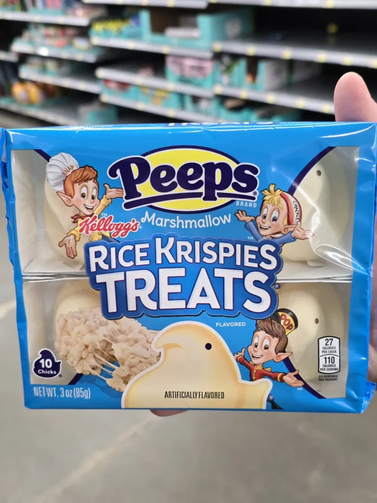 Kellogg's Peeps Rice Krispies Treats.