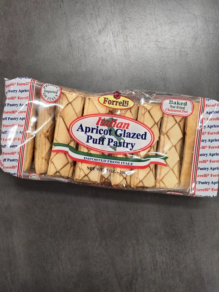 Forrelli Italian Apricot Glazed Puff Pastry.