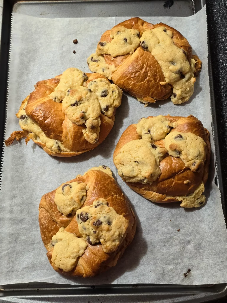 After baking Crookies, finished.