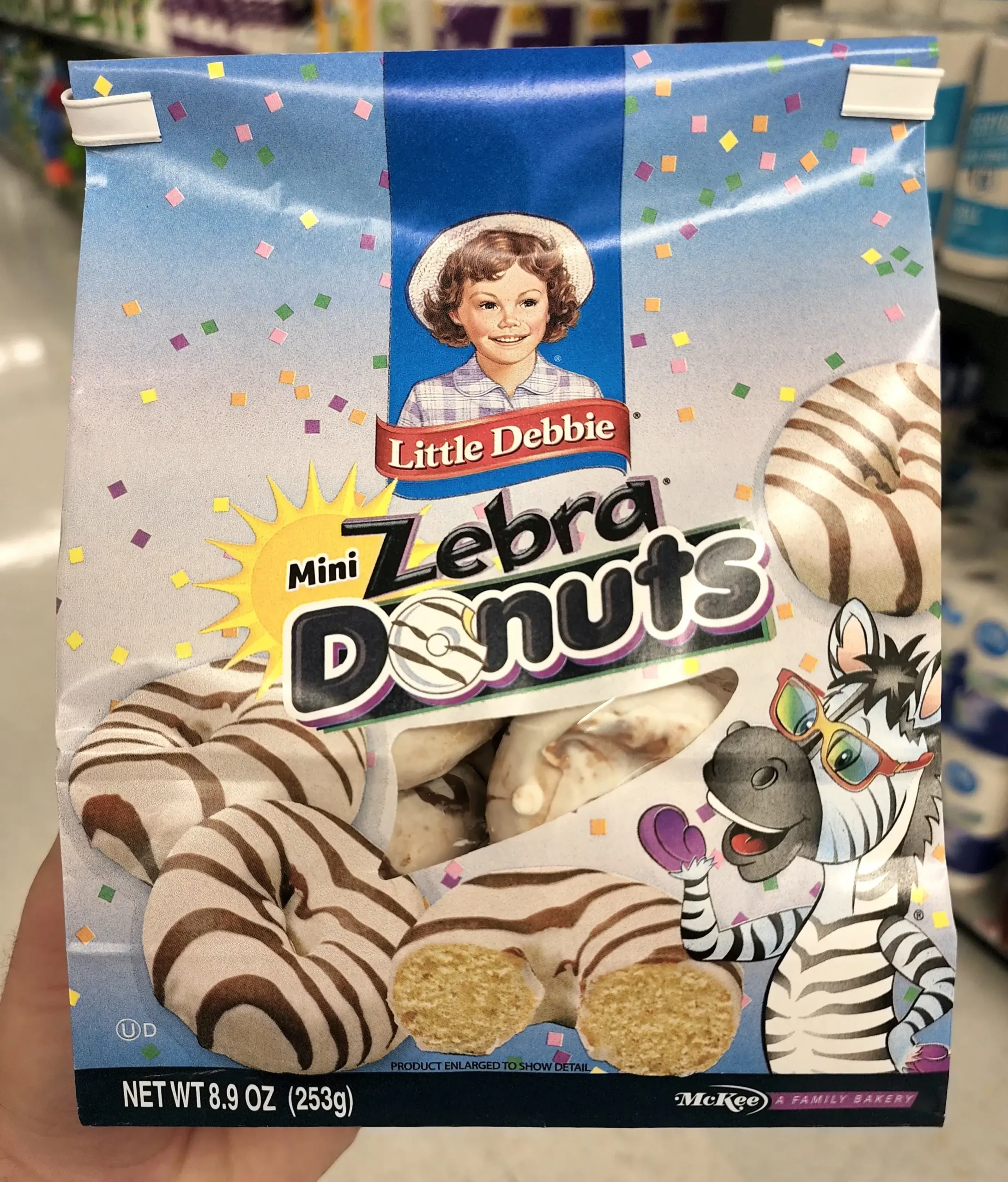 Little Debbie Mini Zebra Donuts.