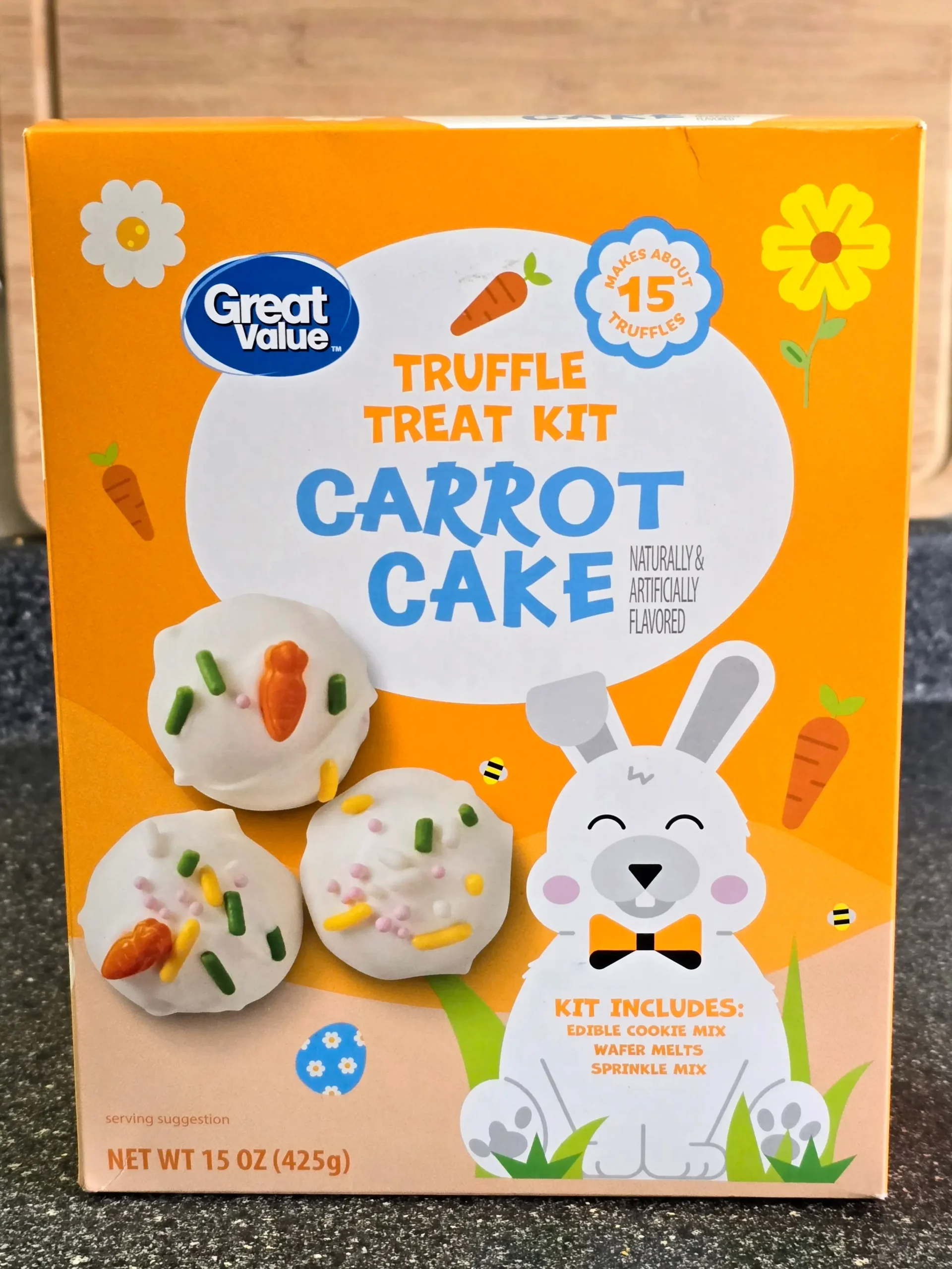Walmart Great Value Carrot Cake Truffle Treat Kit.