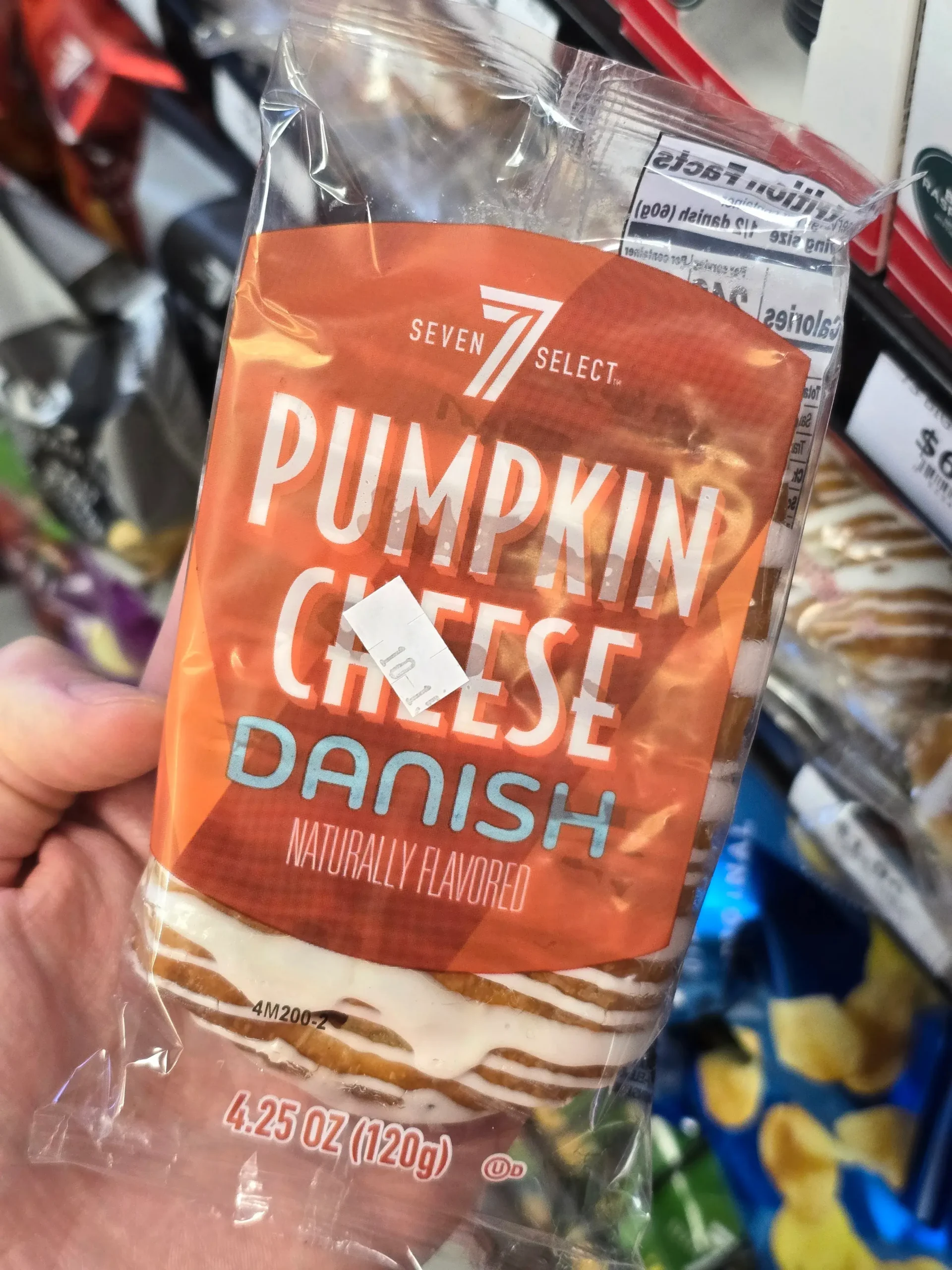 7-Eleven Pumpkin Cheese Danish.