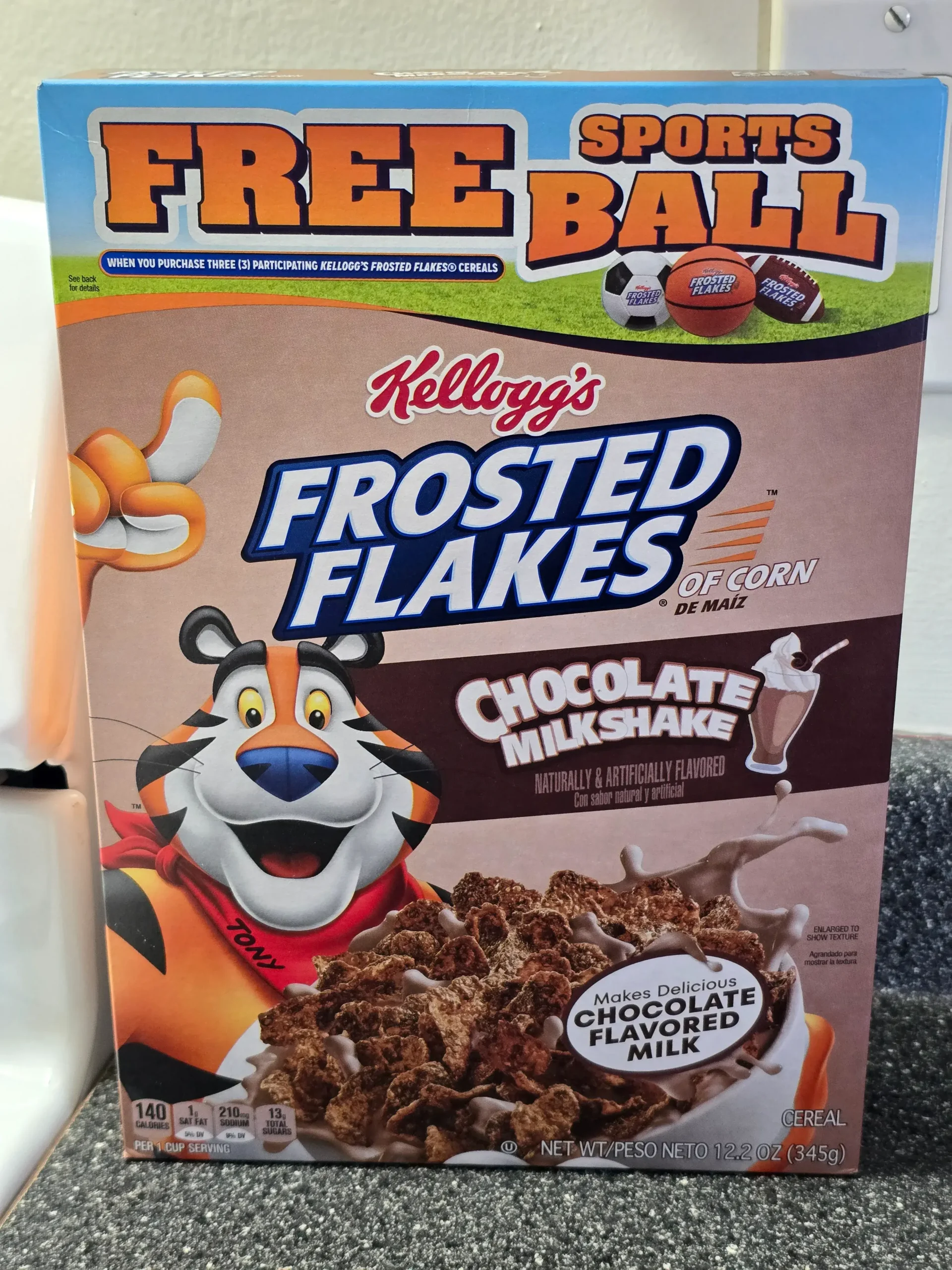 Kellogg's Chocolate Milkshake Frosted Flakes.