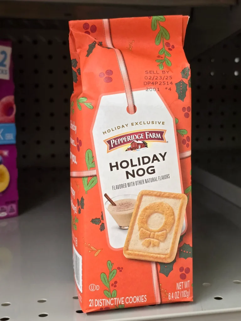 Pepperidge Farm Holiday Nog.
