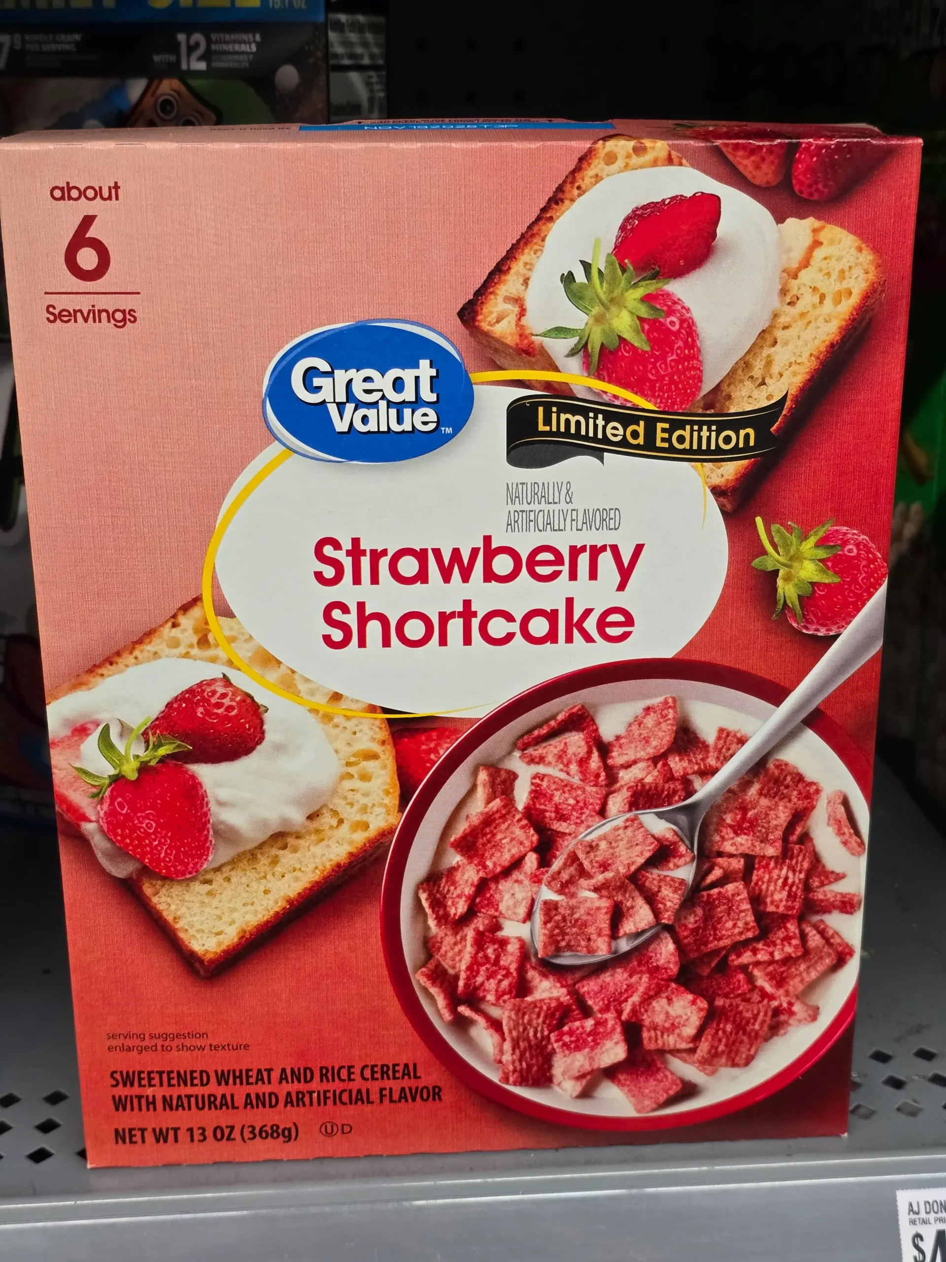 Great Value Strawberry Shortcake.