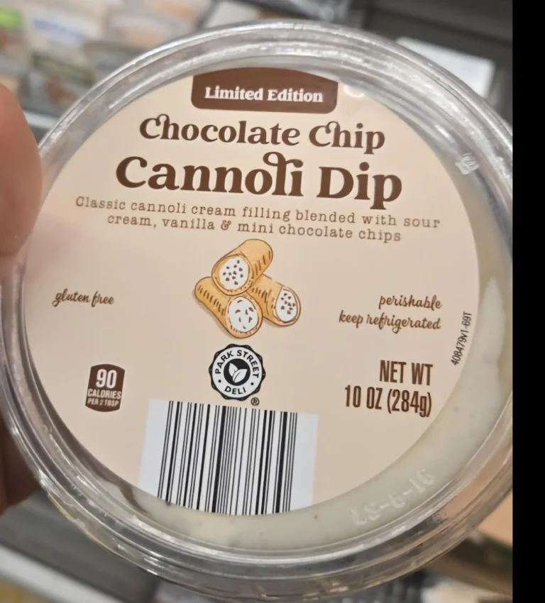 Aldi Limited Edition Chocolate Chip Cannoli Dip.