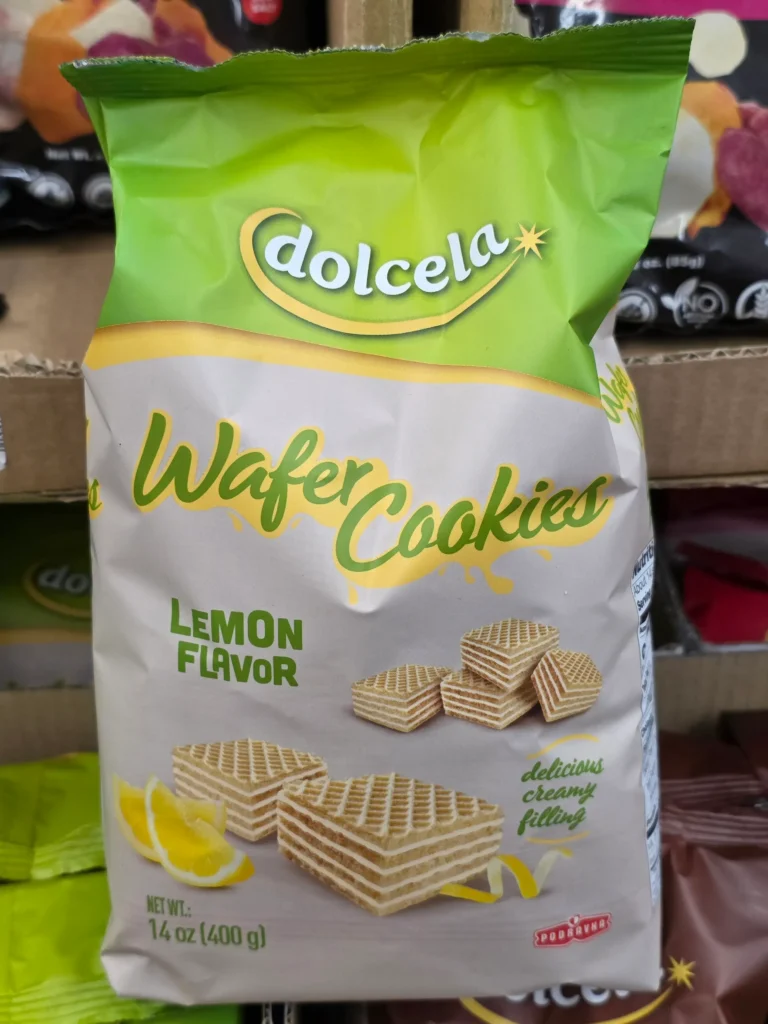 Dolcela Lemon Wafer Cookies.