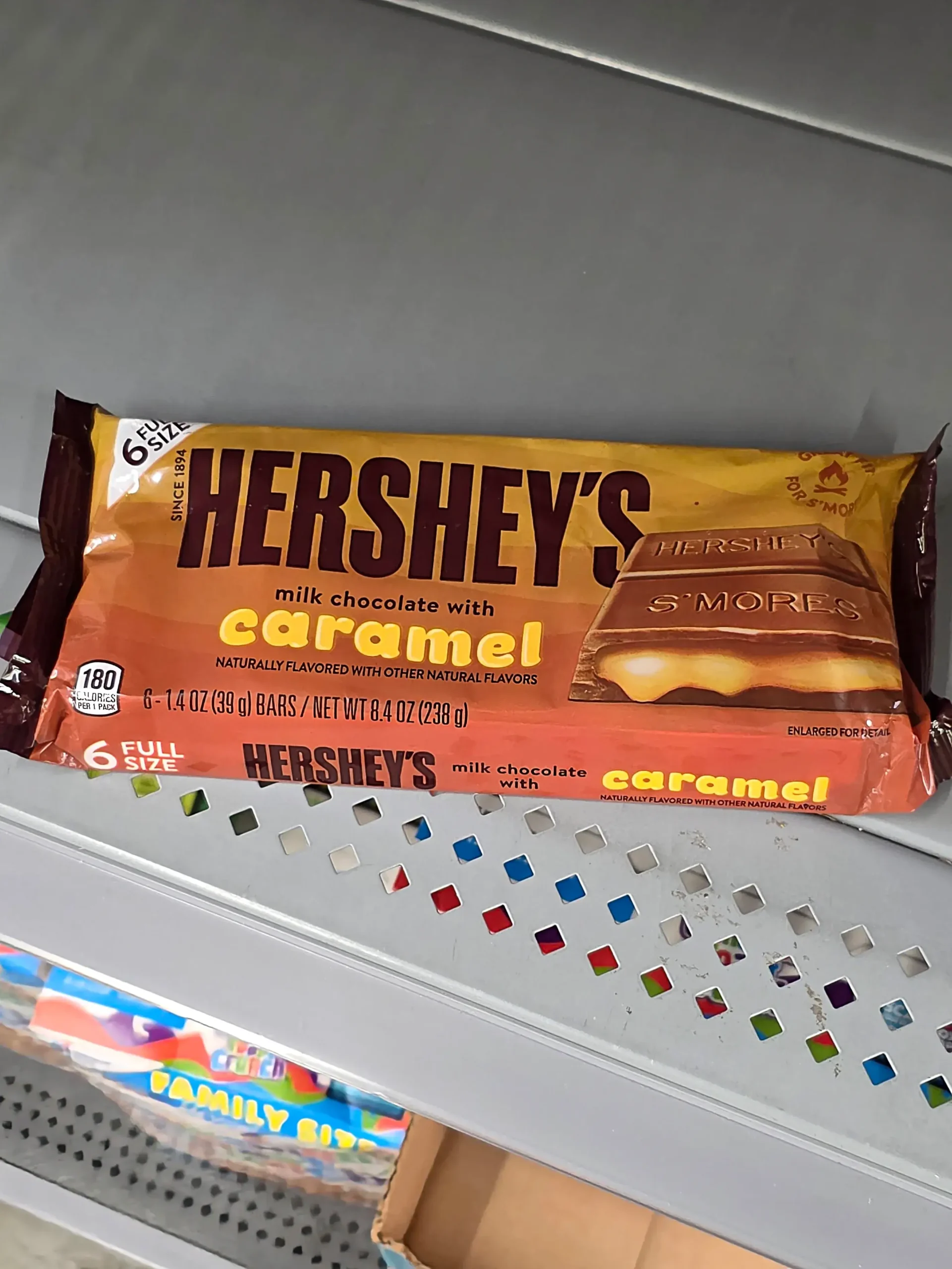 Hershey's Caramel Filled Milk Chocolate Bars.