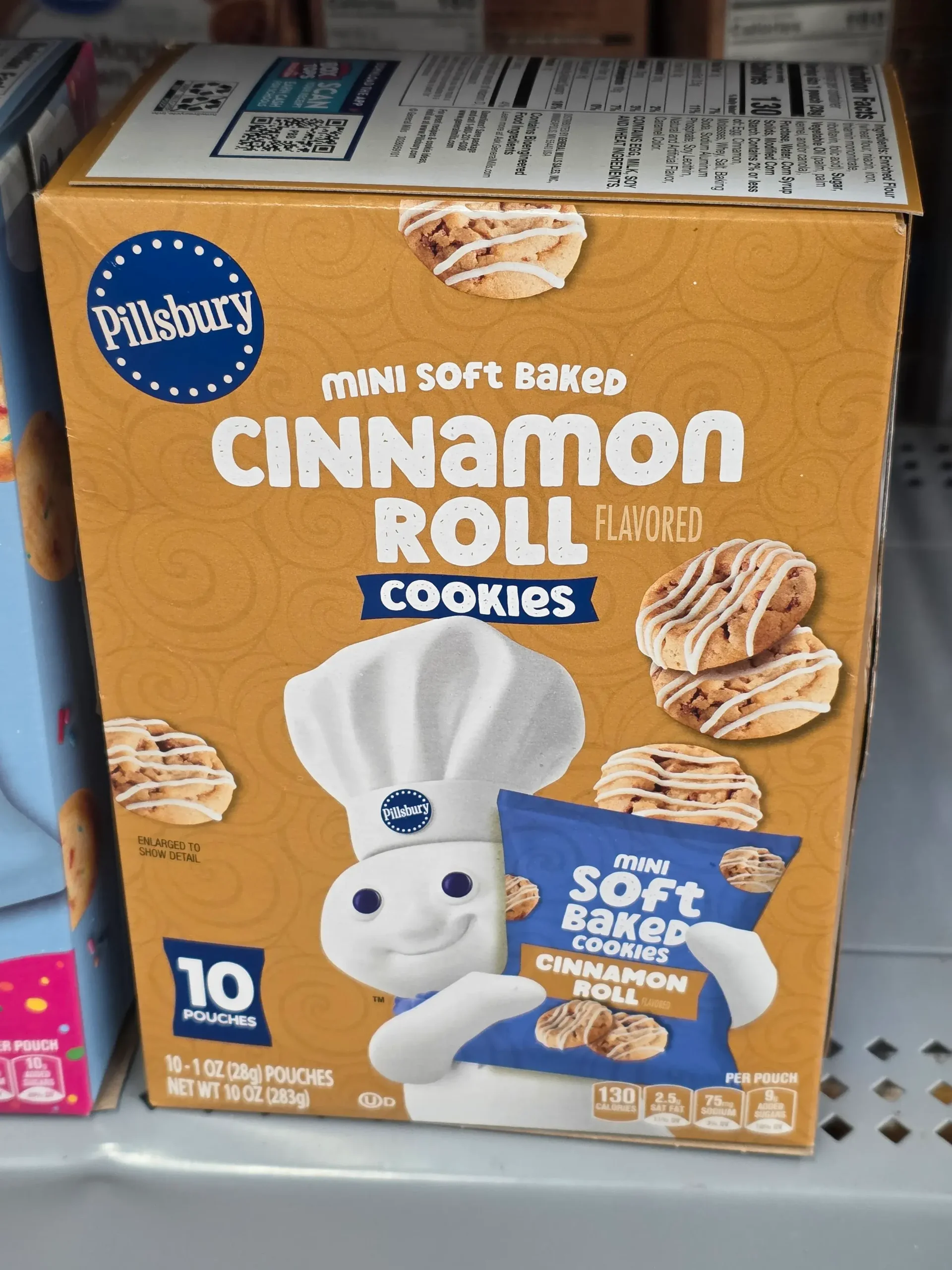 Pillsbury Mini Soft Baked Cinnamon Roll Cookies.