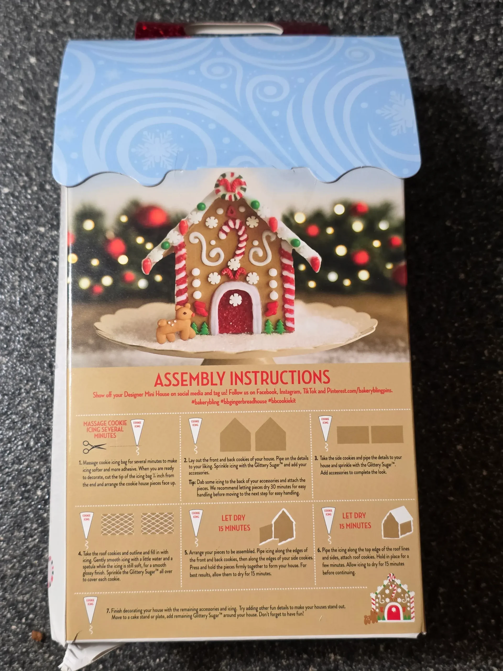Bakery Bling Rudolph the Red-Nosed Reindeer Holiday Mini House Kit.