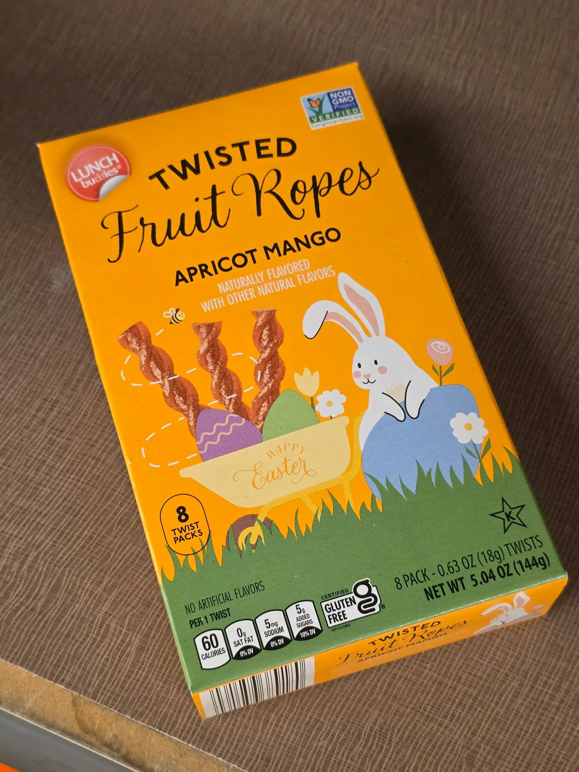 Lunch Buddies Twisted Fruit Ropes Apricot Mango.
