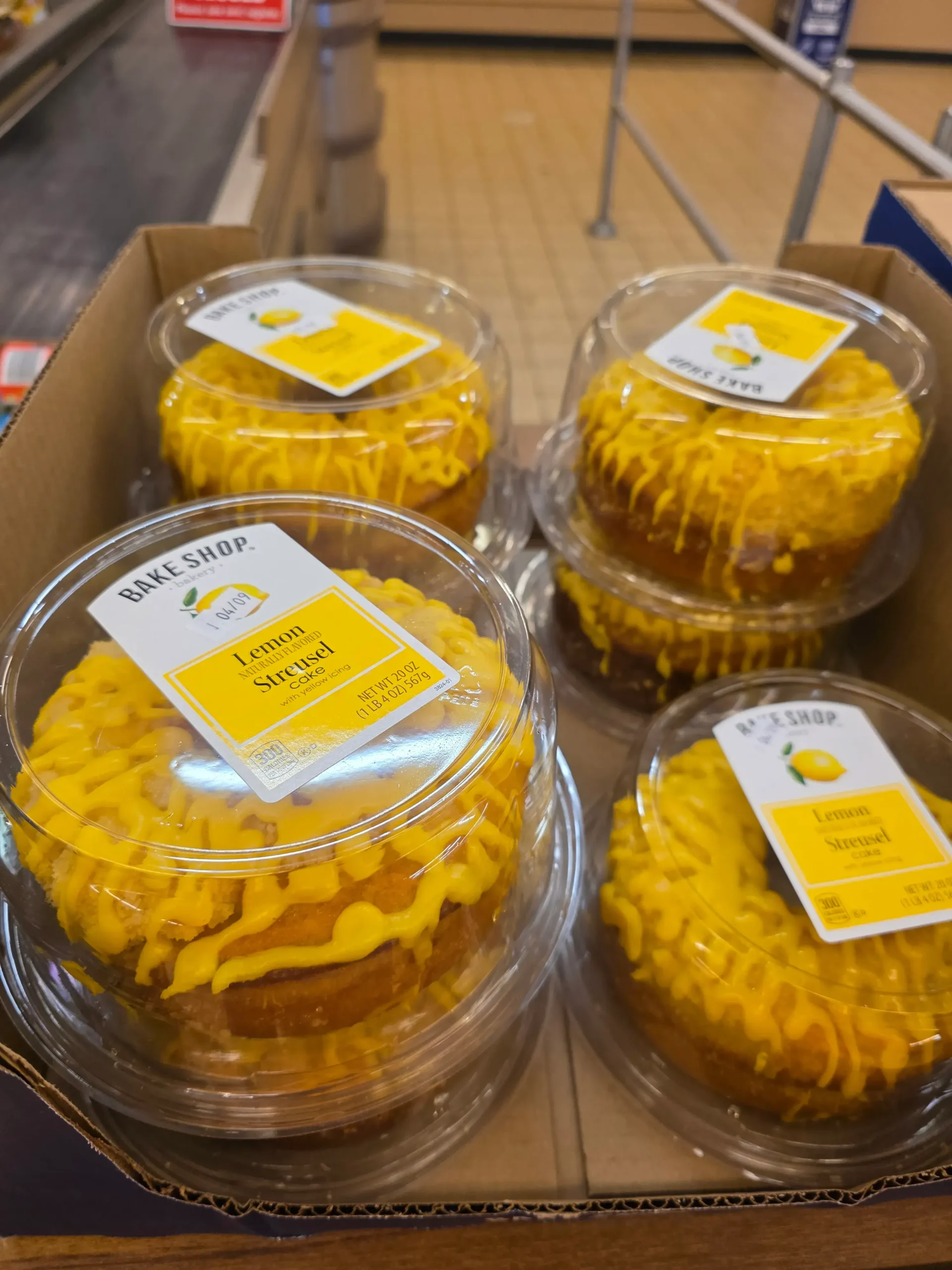 Aldi Bake Shop Lemon Streusel Cake.