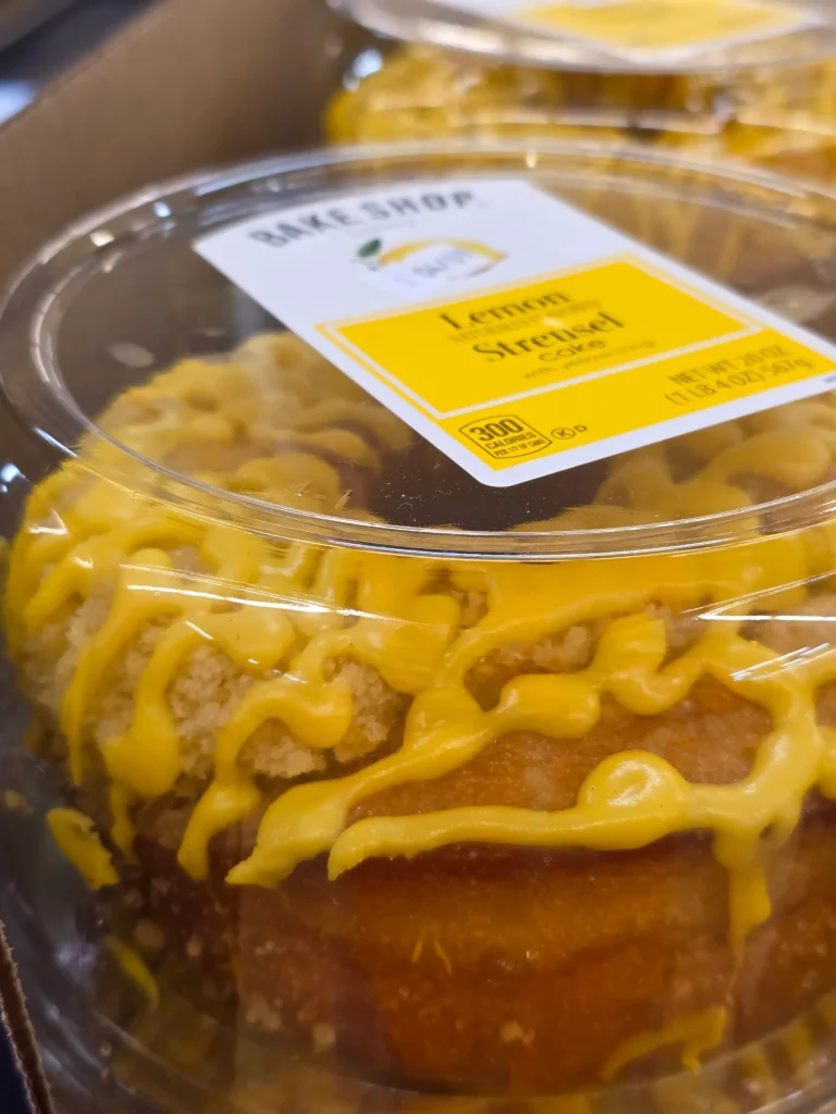 Aldi Bake Shop Lemon Streusel Cake.