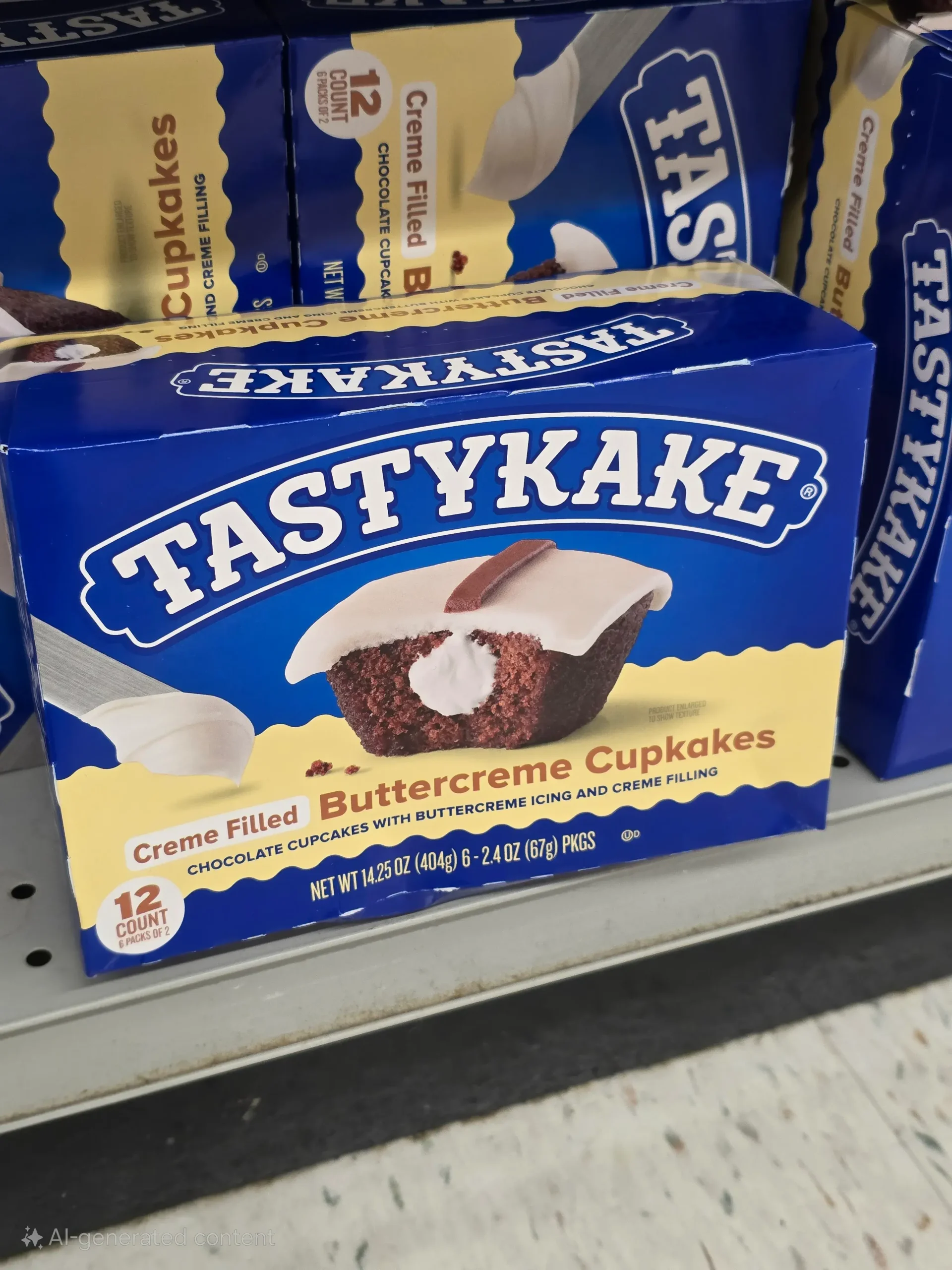 Tastykake Buttercreme Cupcakes.