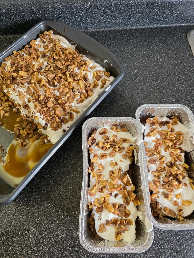 Tres leches carrot cake.