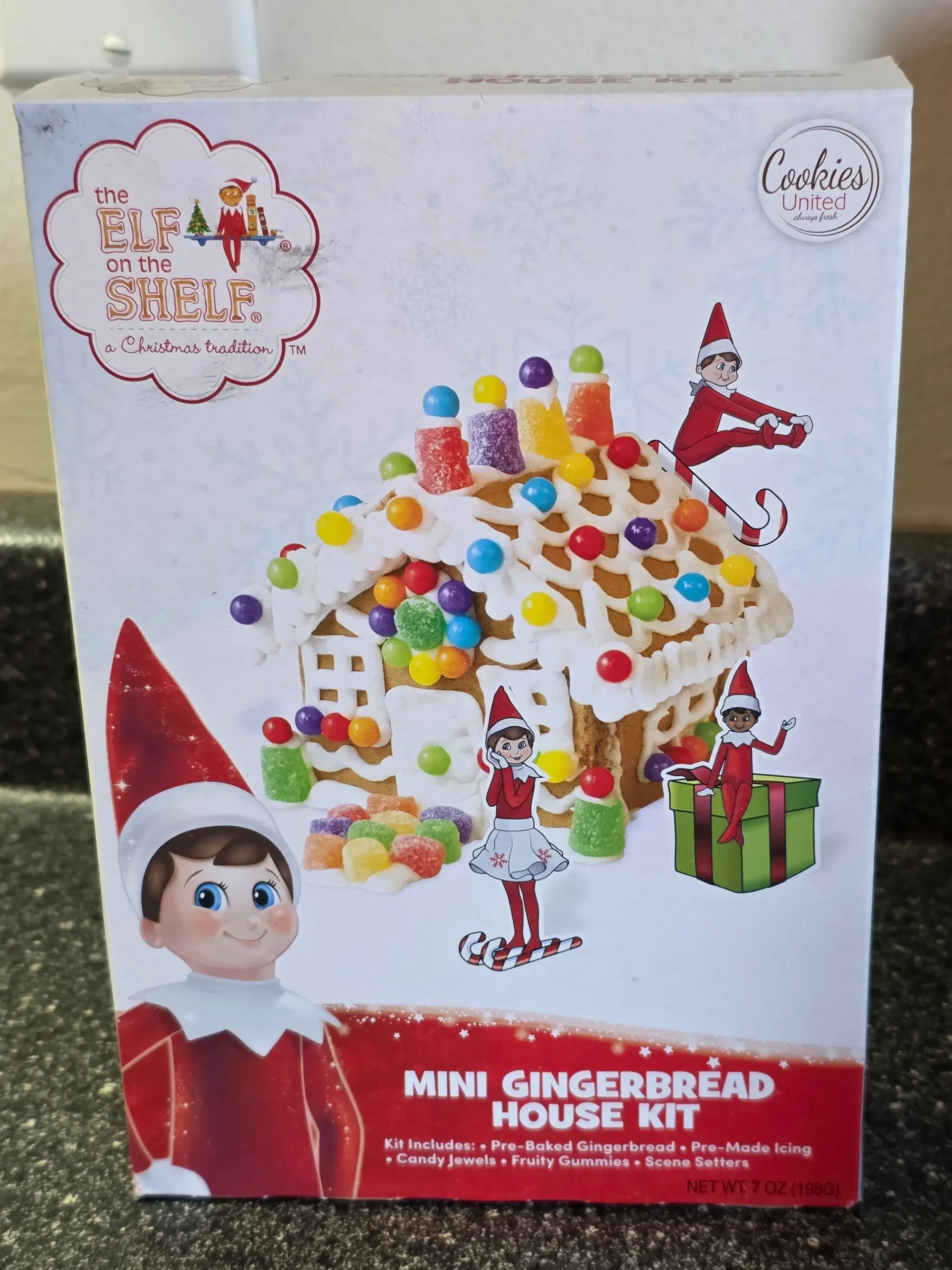 The Elf on the Shelf Mini Gingerbread House Kit.