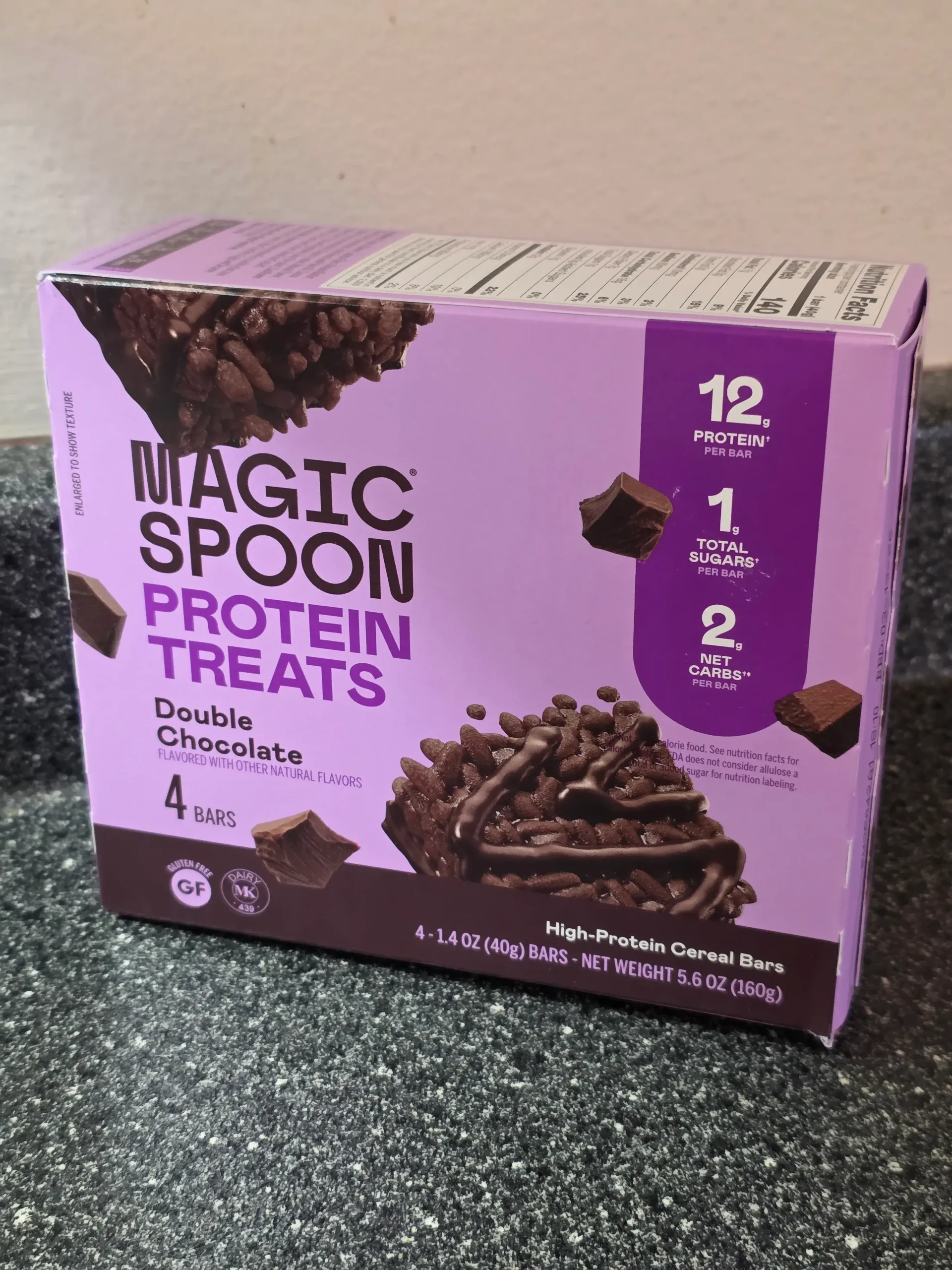 Magic Spoon Protein Treats Double Chocolate.