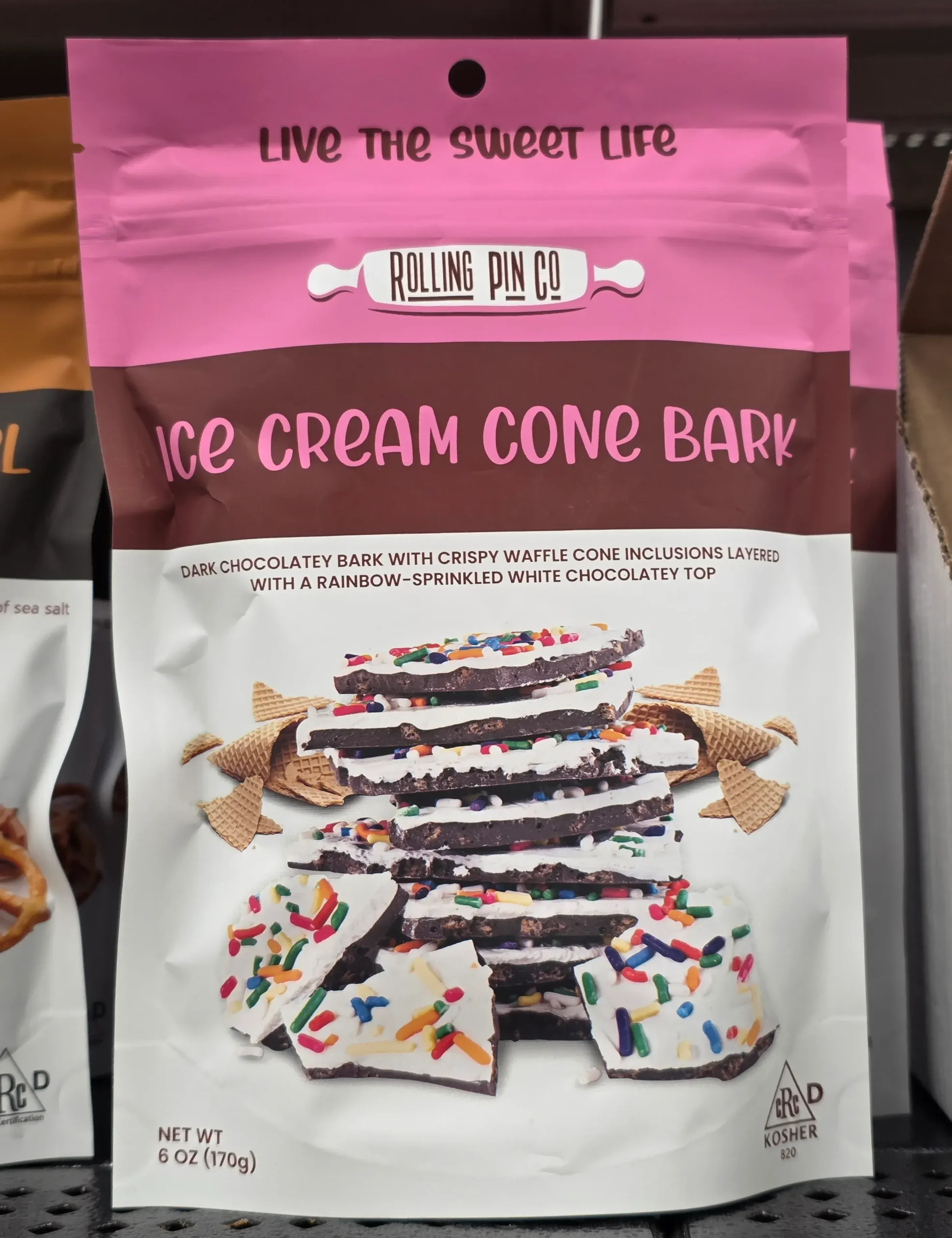 Rolling Pin Co Ice Cream Cone Bark.