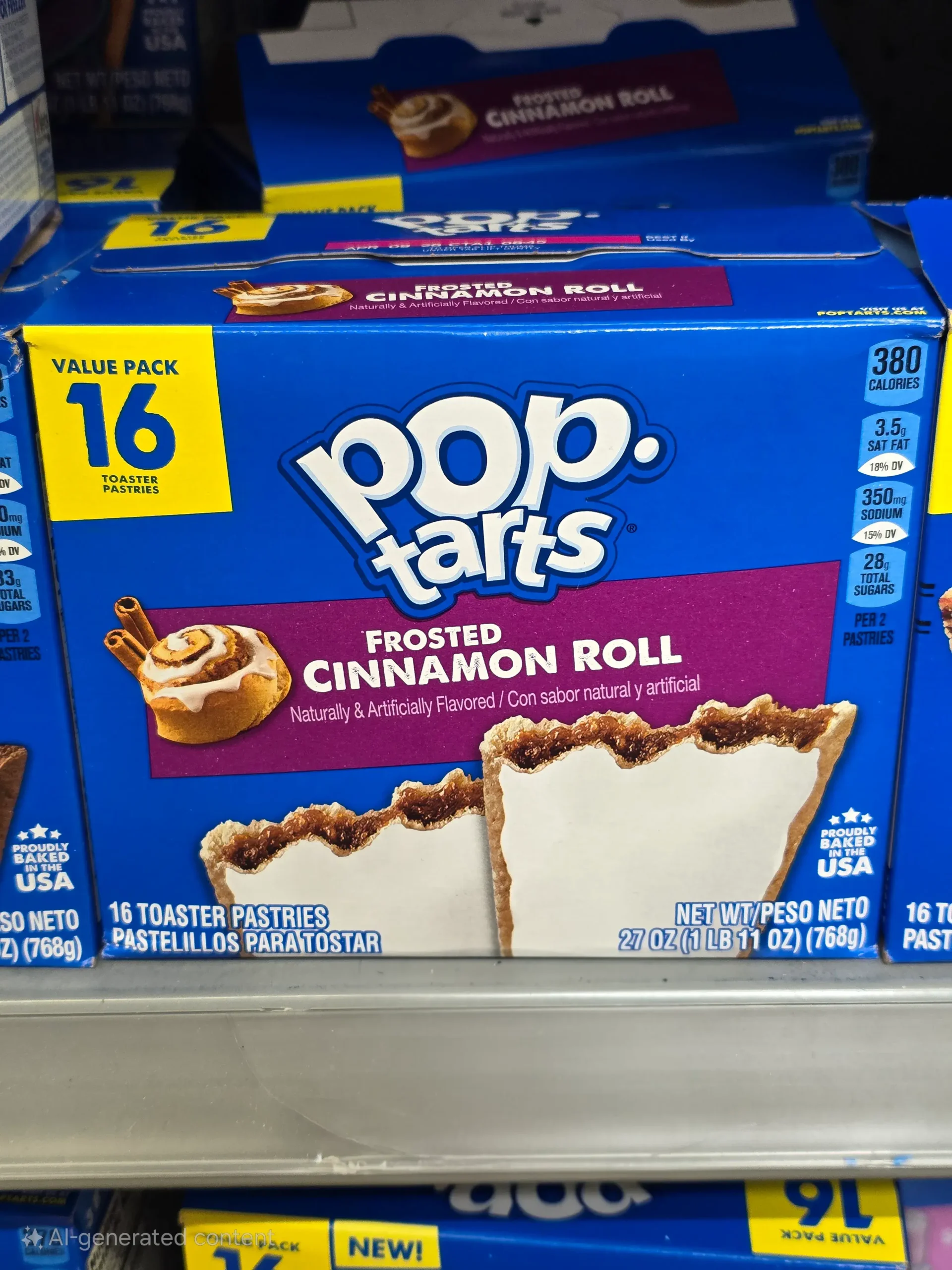 Pop-Tarts Frosted Cinnamon Roll.
