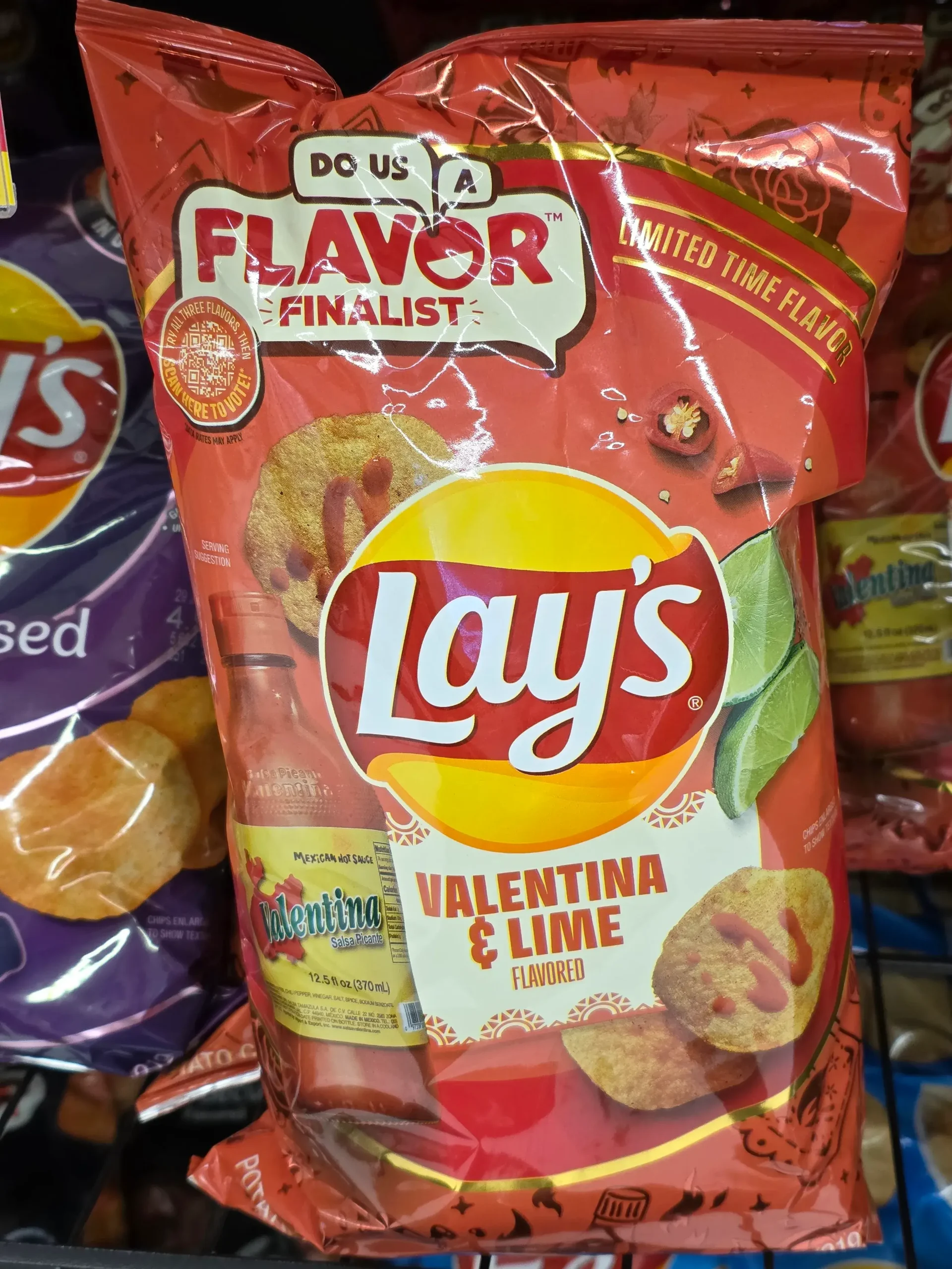 Lay's Valentina & Lime Chips.