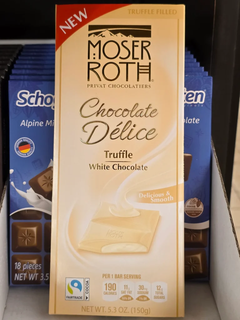 Moser Roth Chocolate Delice White Chocolate Truffle.