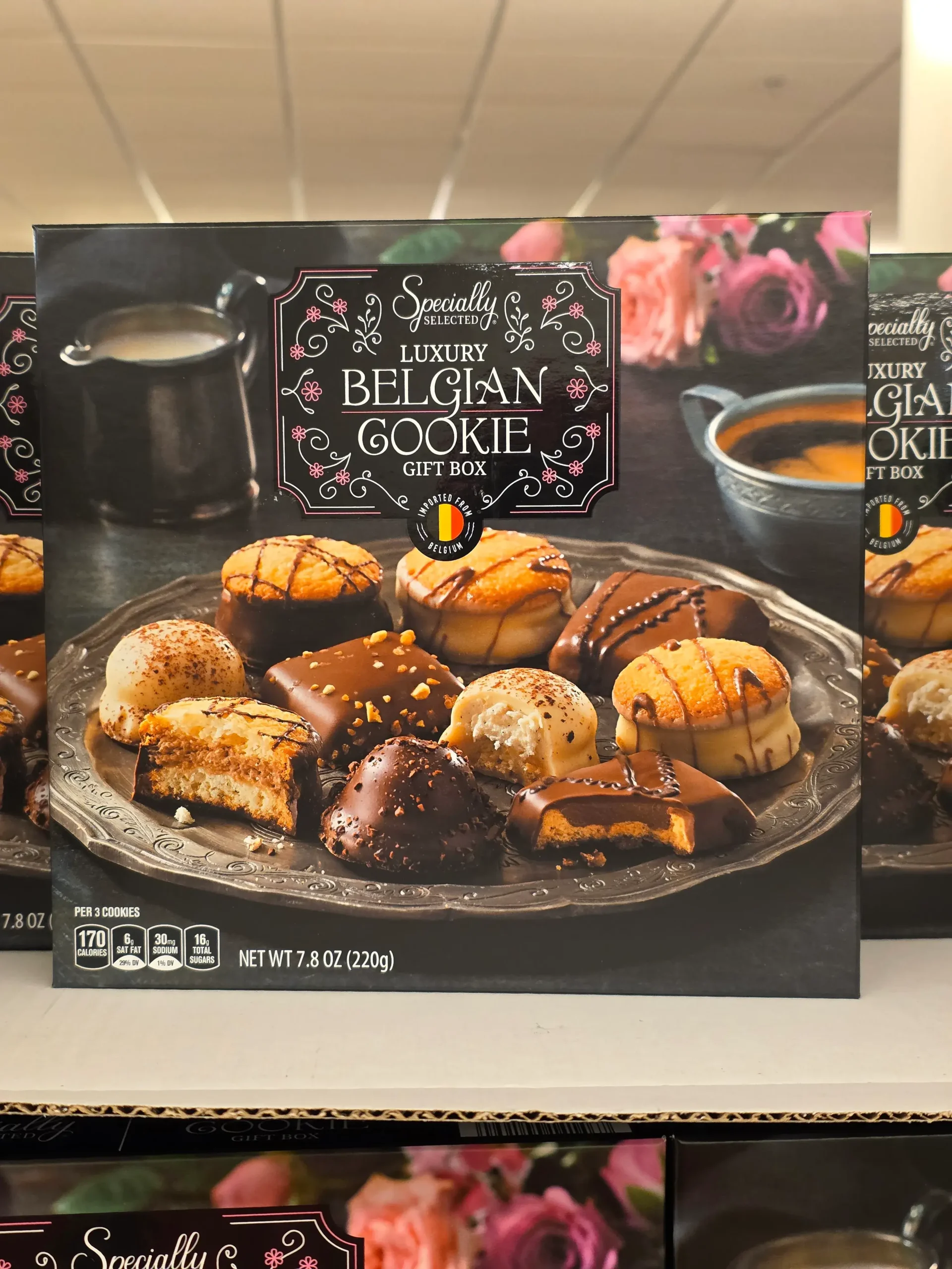 Aldi Specially Selected Belgian Cookie Gift Box.