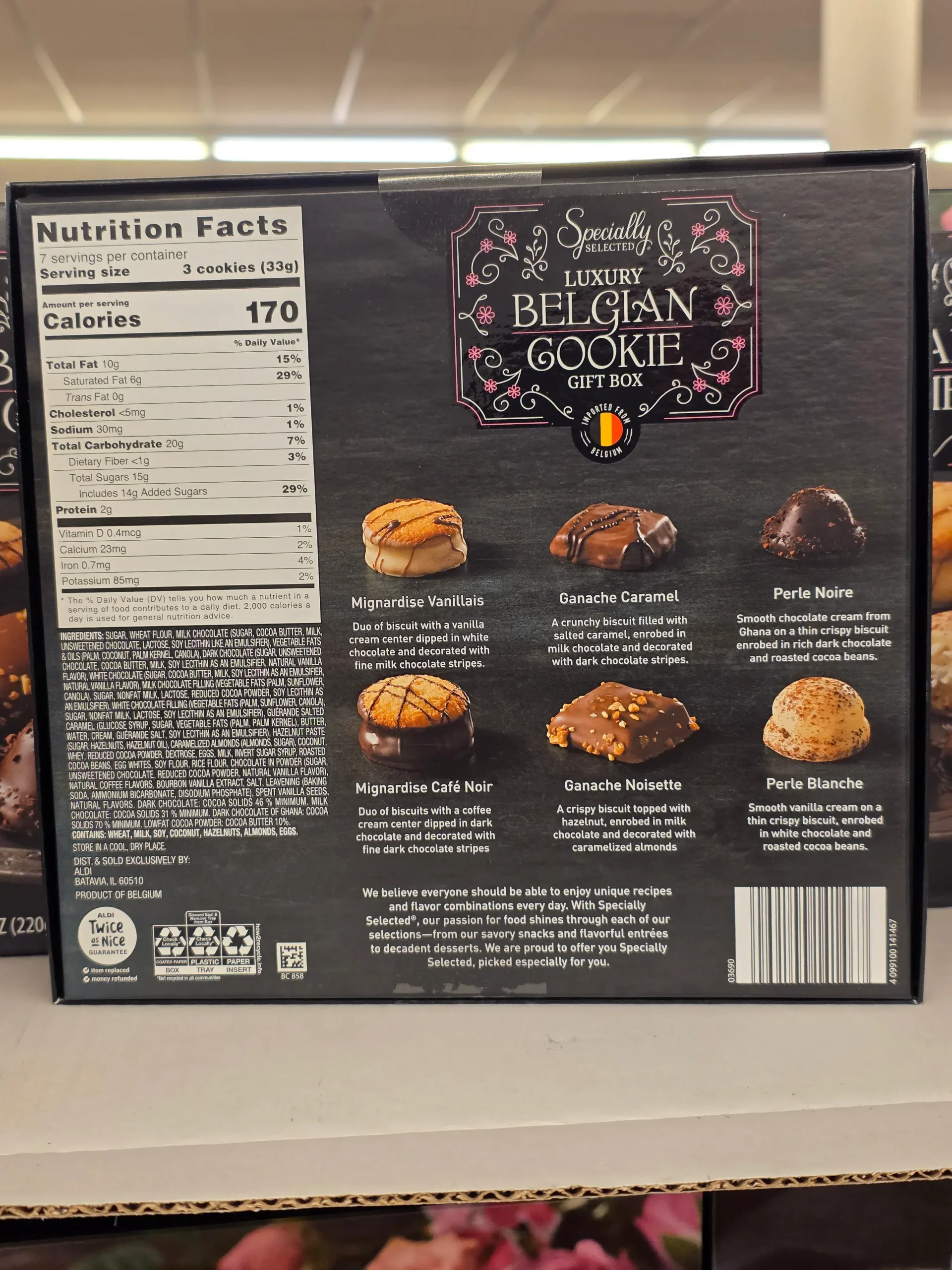 Aldi Specially Selected Belgian Cookie Gift Box.