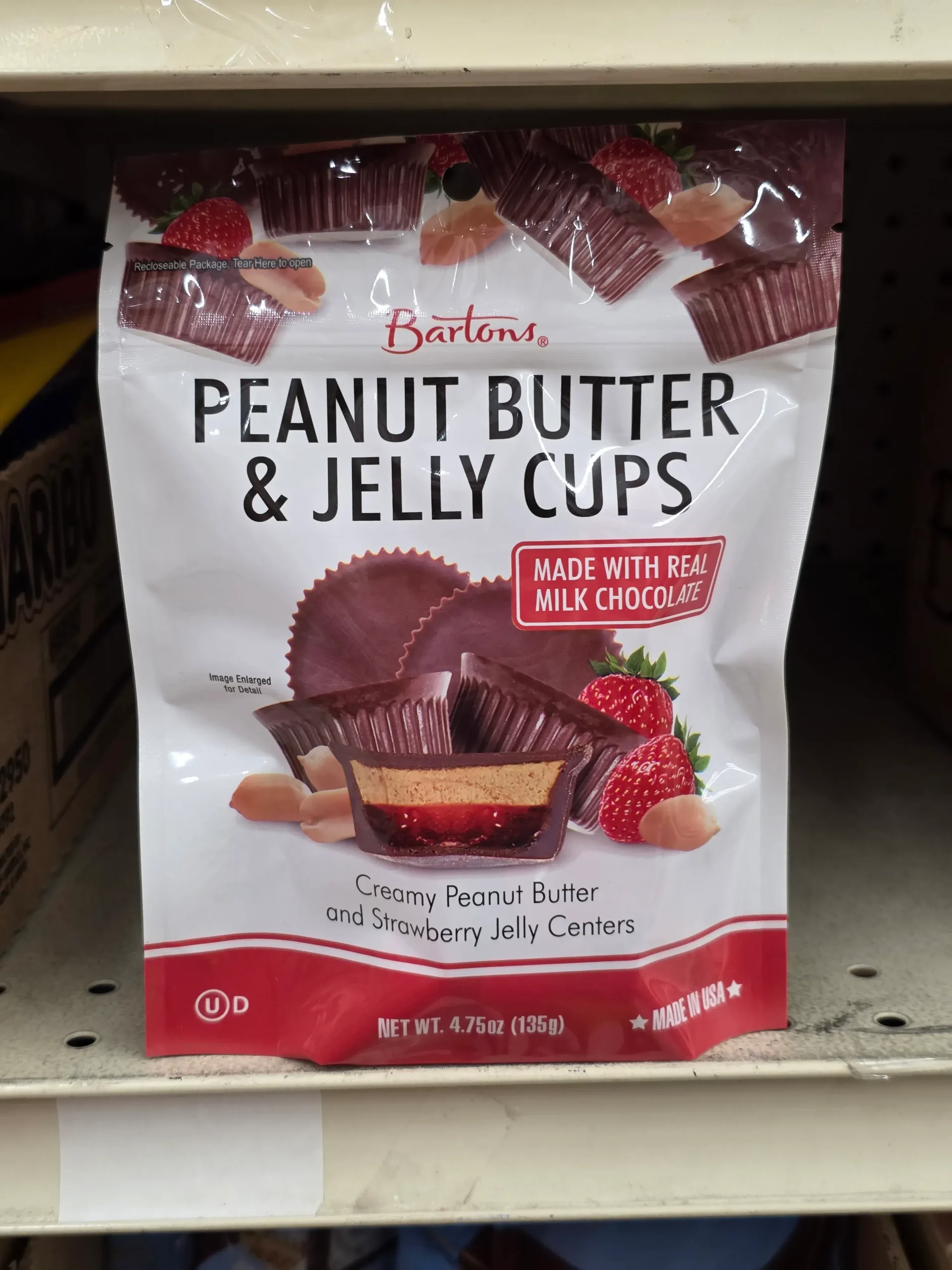 Barton's Peanut Butter & Jelly Cups.