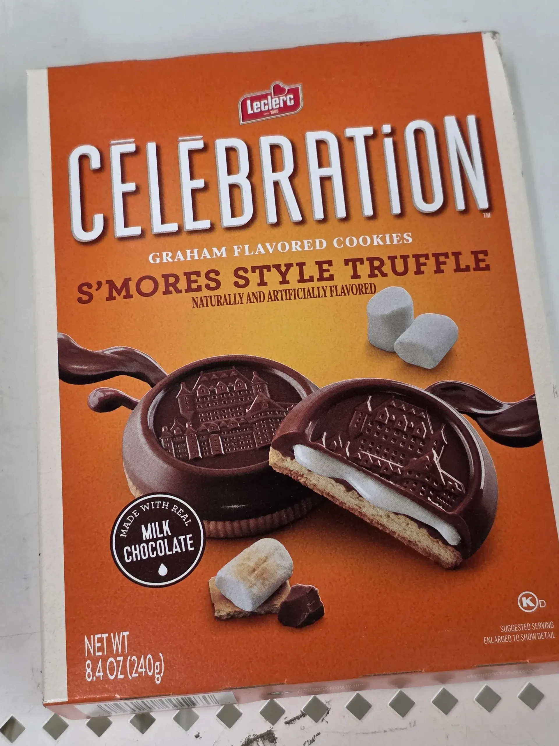 Leclerc Celebration S'mores Style Truffle Graham Flavored Cookies.
