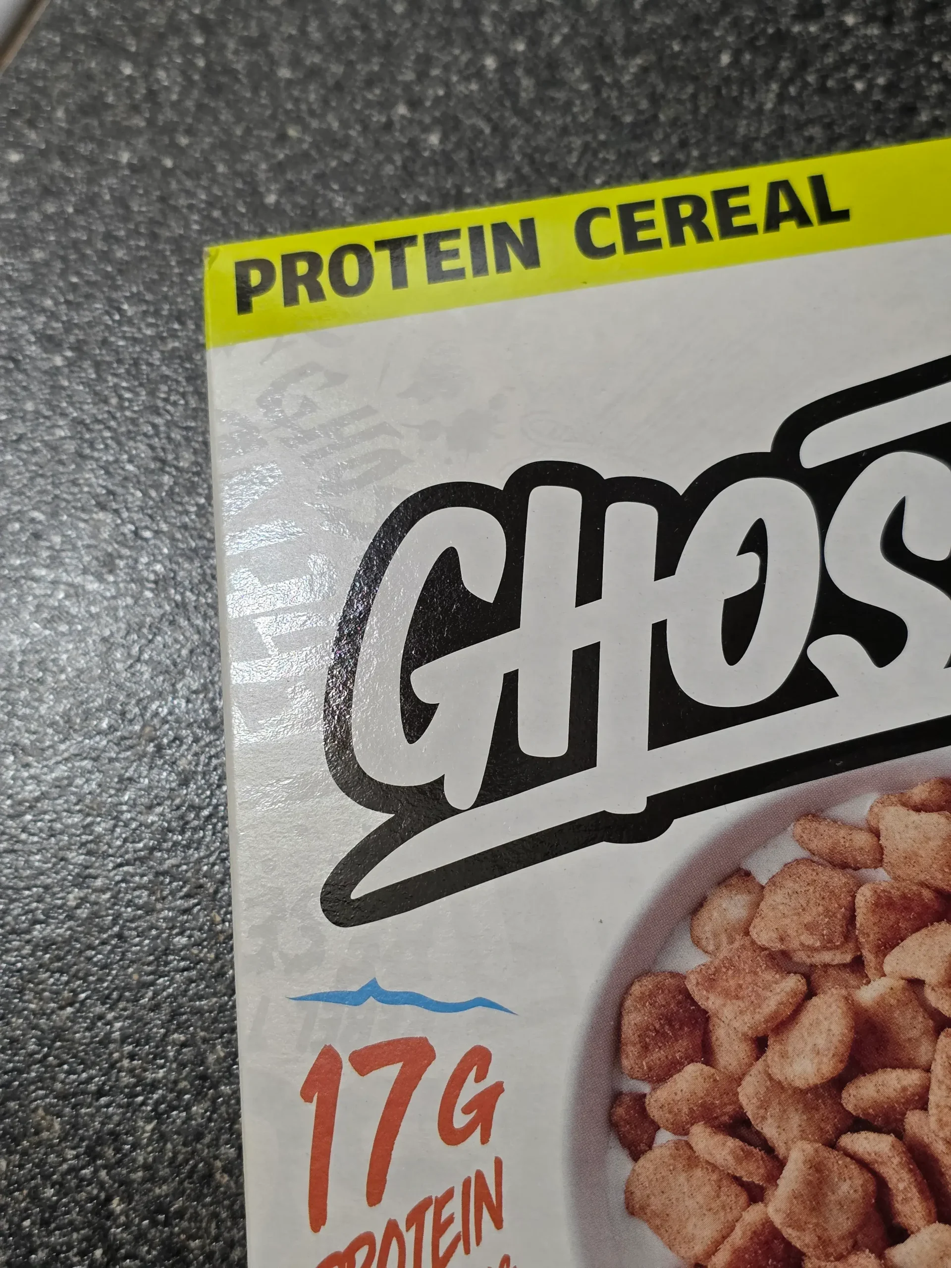 Ghost x Cinnamon Toast Crunch Protein Cereal.