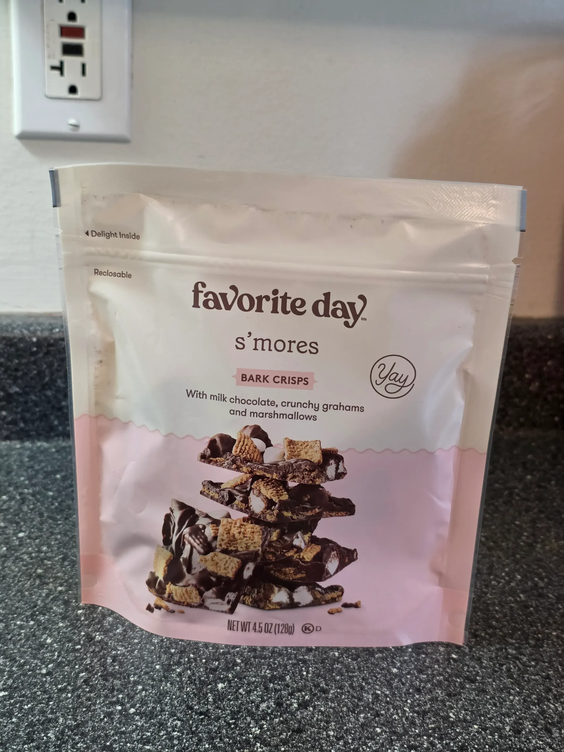 favorite day S'mores Bark Crisps.