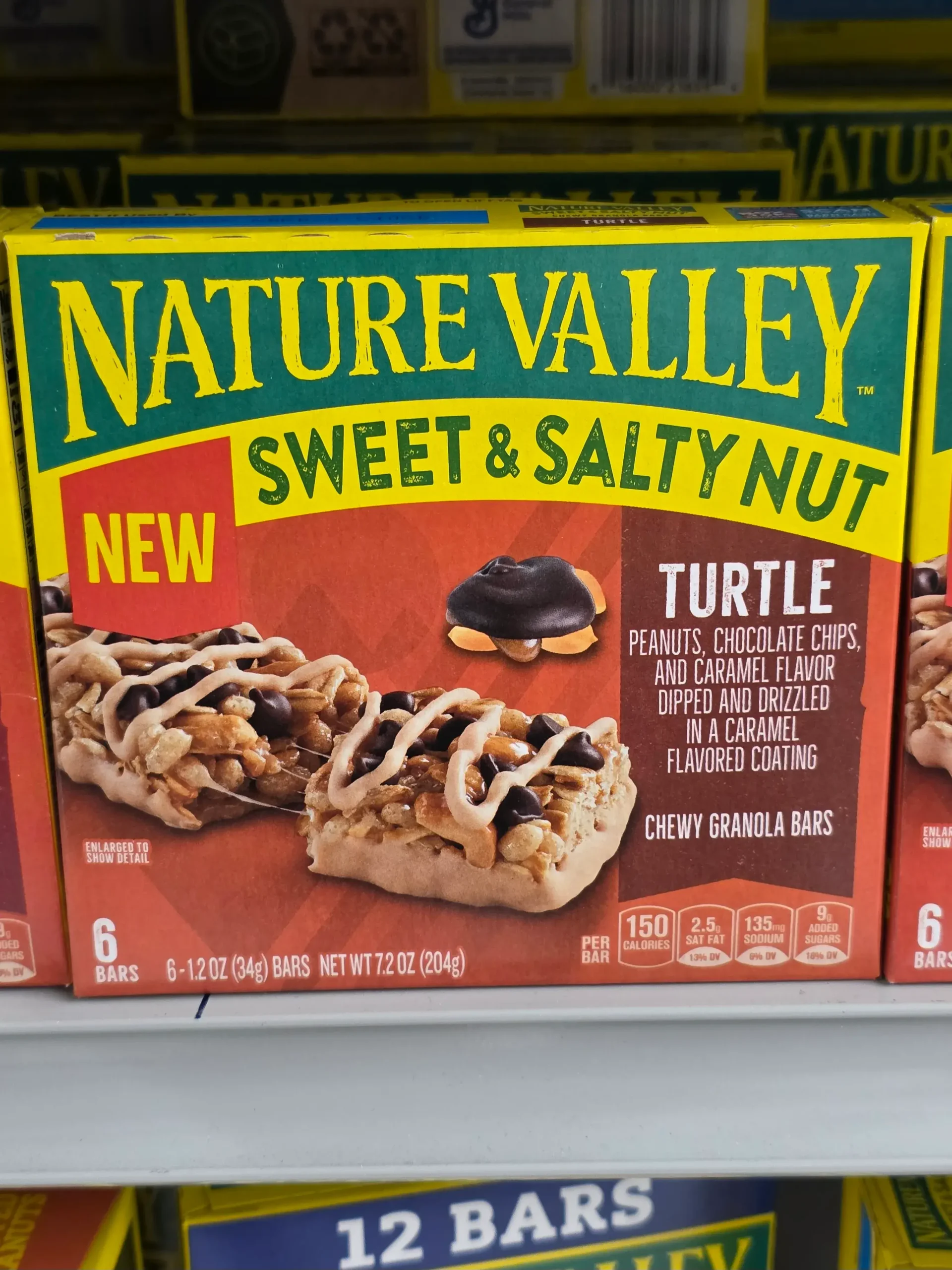 Nature Valley Sweet & Salty Nut Turtle Granola Bars.
