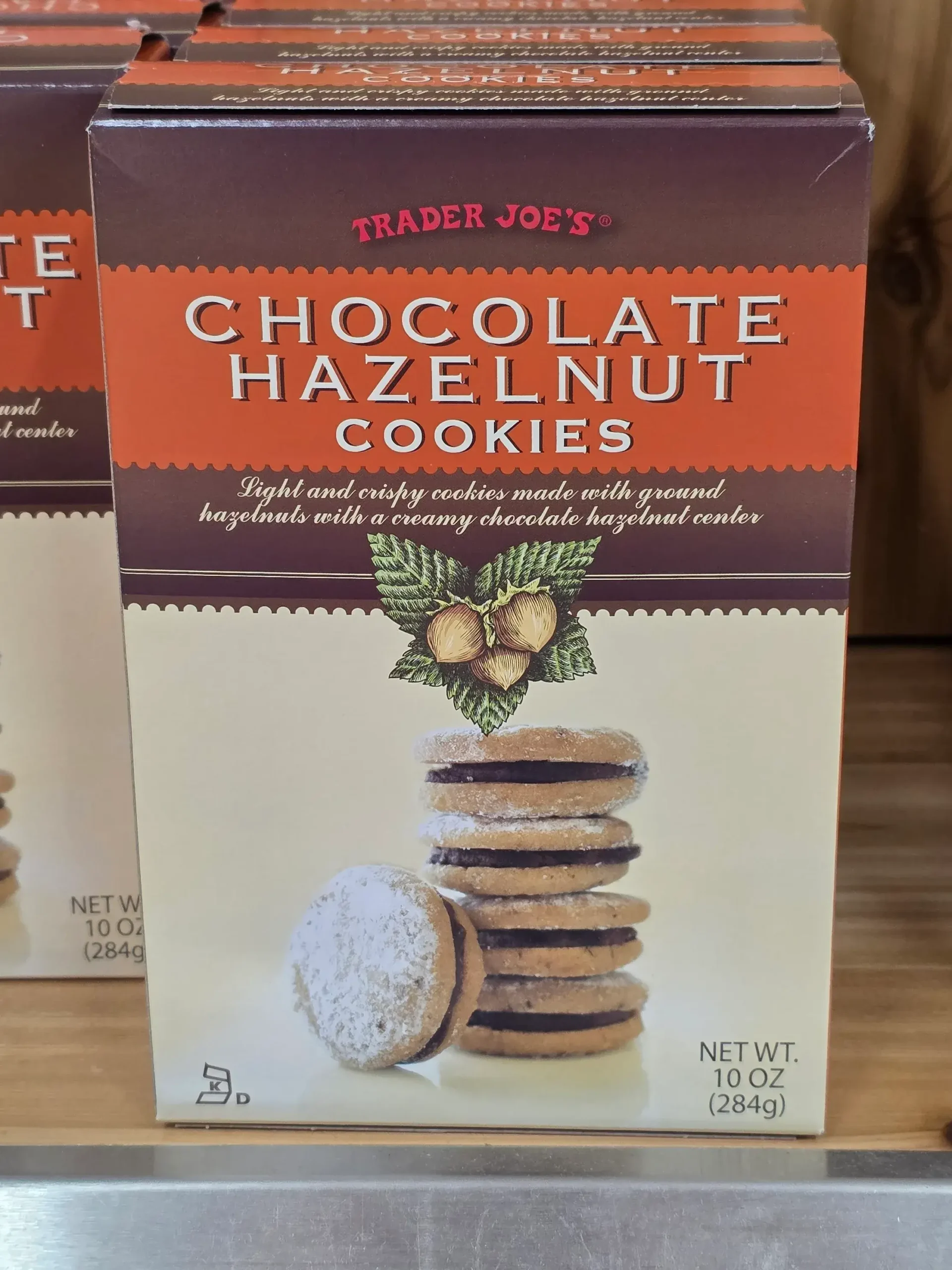 Trader Joes Hazelnut Cookies.