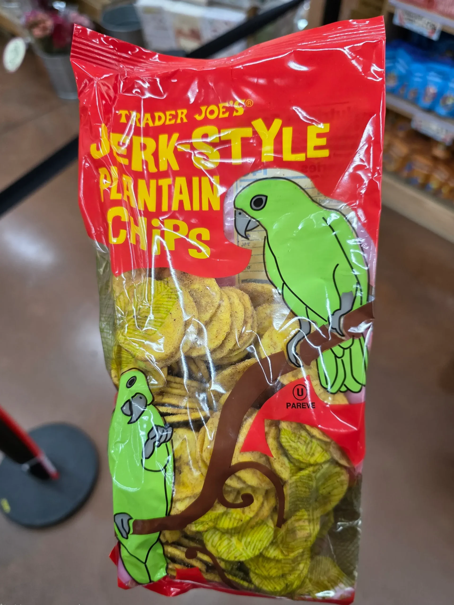 Trader Joe's Jerk-Style Plantain Chips.