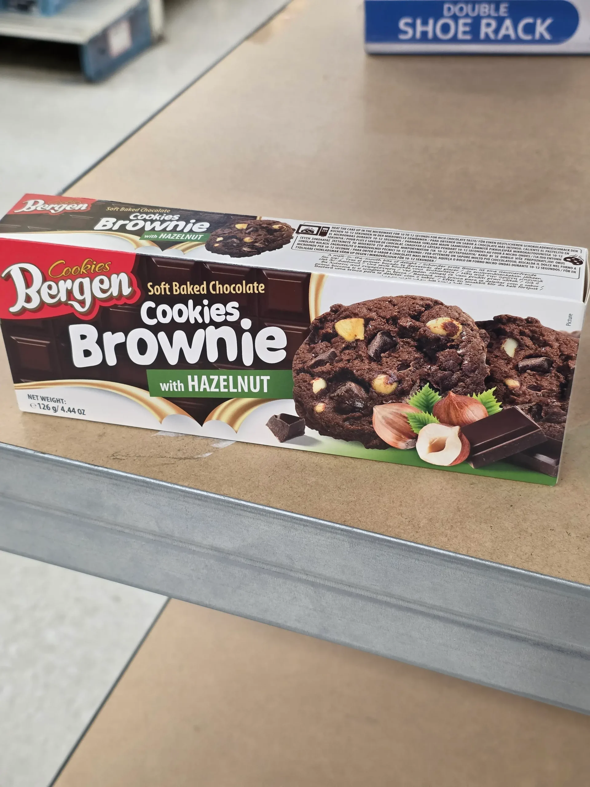 Bergen Soft Baked Chocolate Cookies Brownie With Hazelnut.