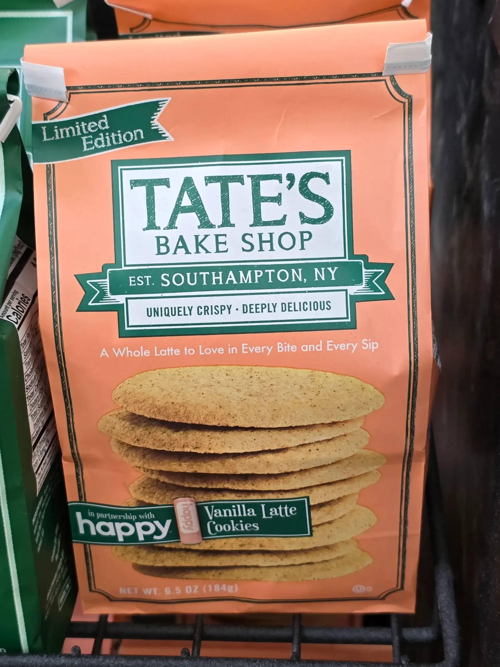 Tate's Bake Shop Vanilla Latte Cookies.