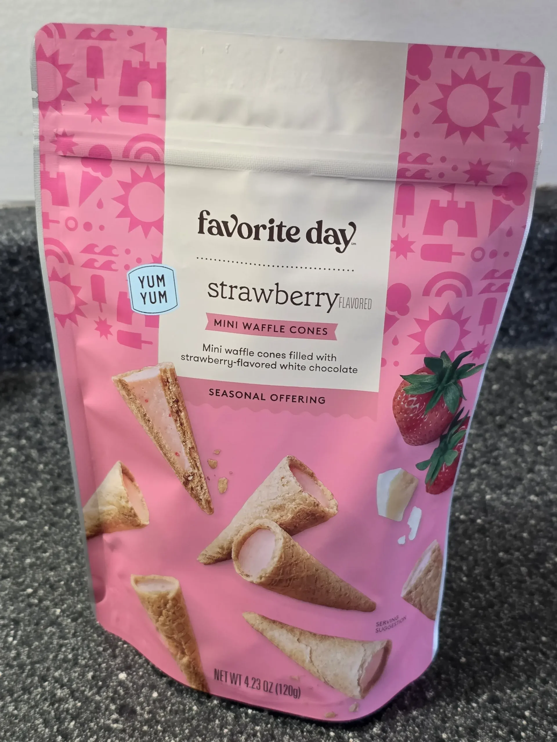 Target Favorite Day Strawberry Mini Waffle Cones.