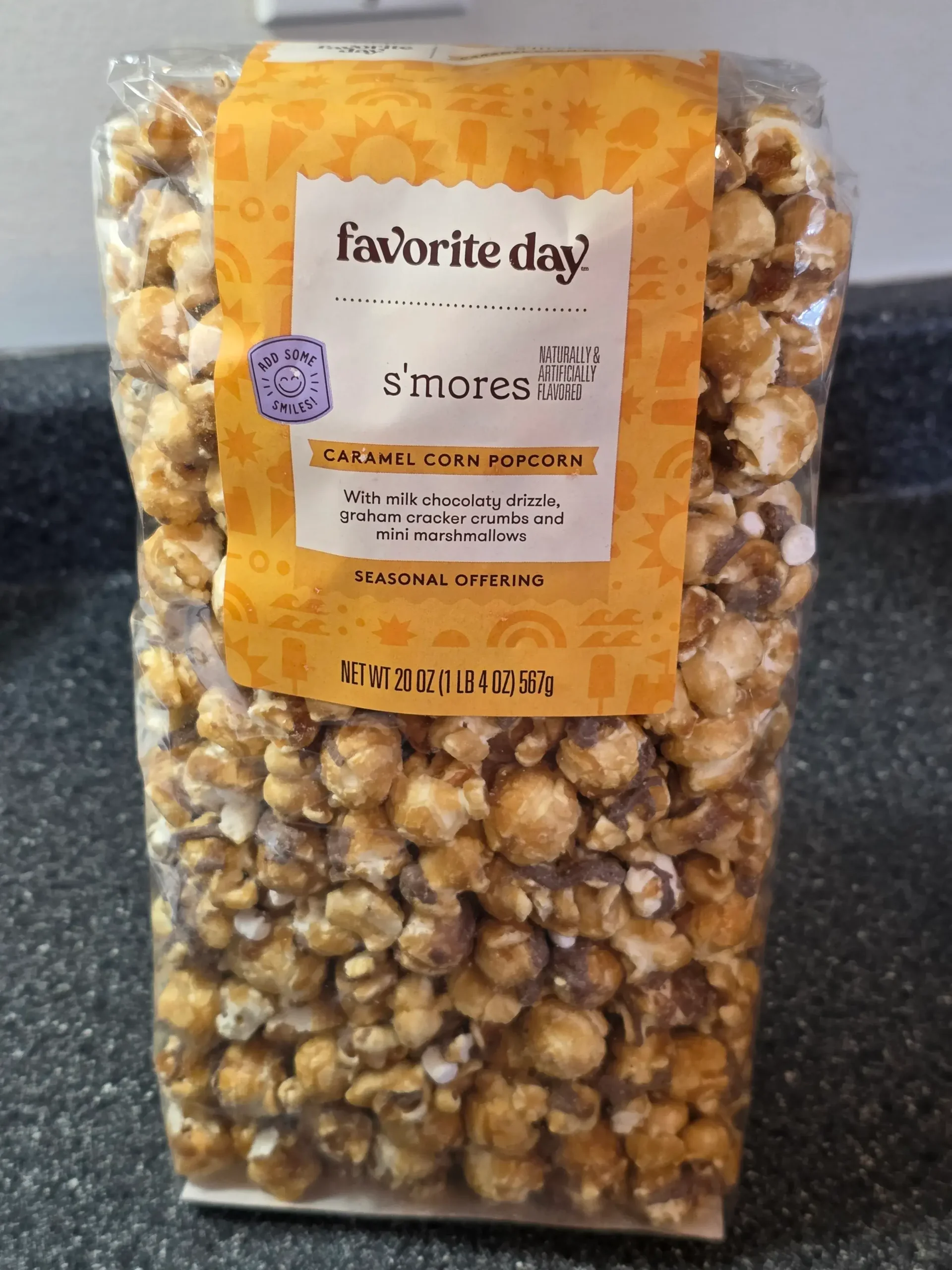 Target Favorite Day S'mores Caramel Corn Popcorn Bag.