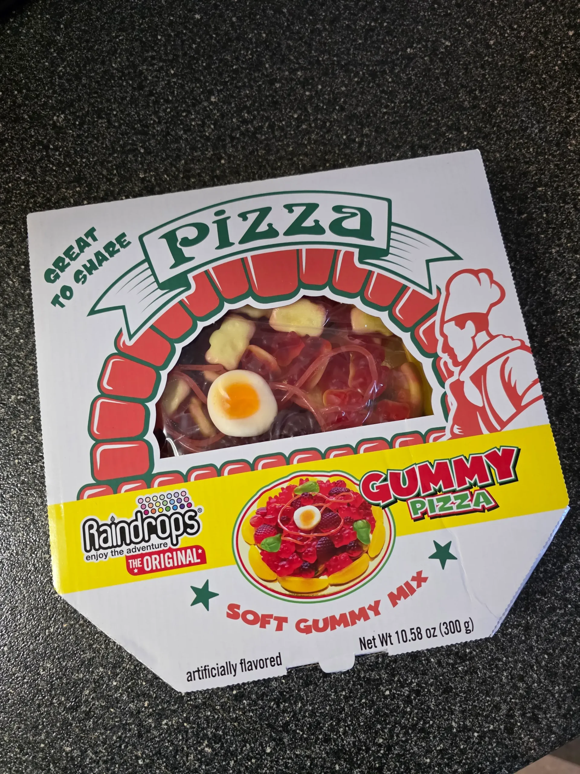 Raindrops Soft Gummy Mix Pizza.