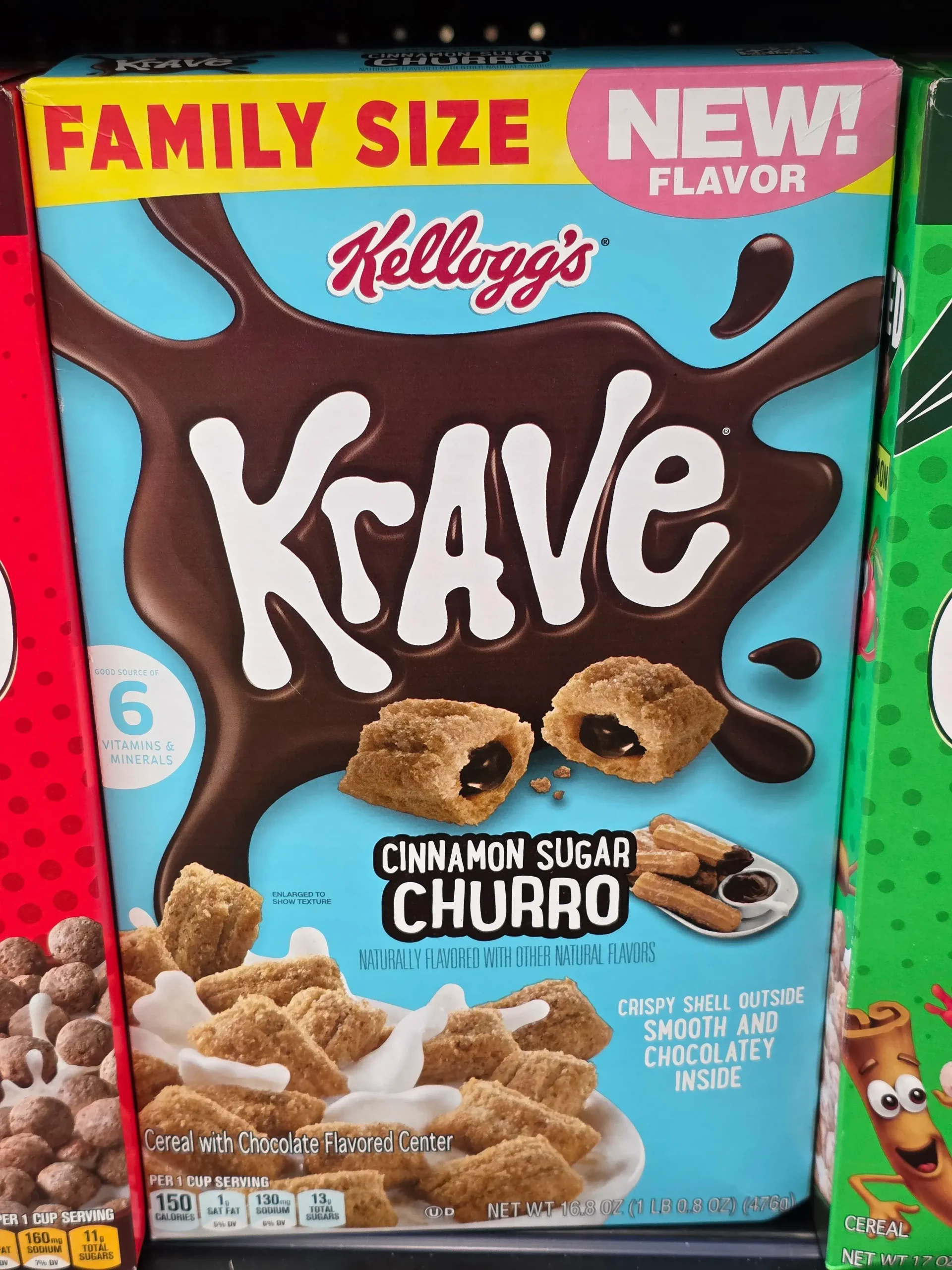 Kellogg's Krave Cinnamon Sugar Churro.