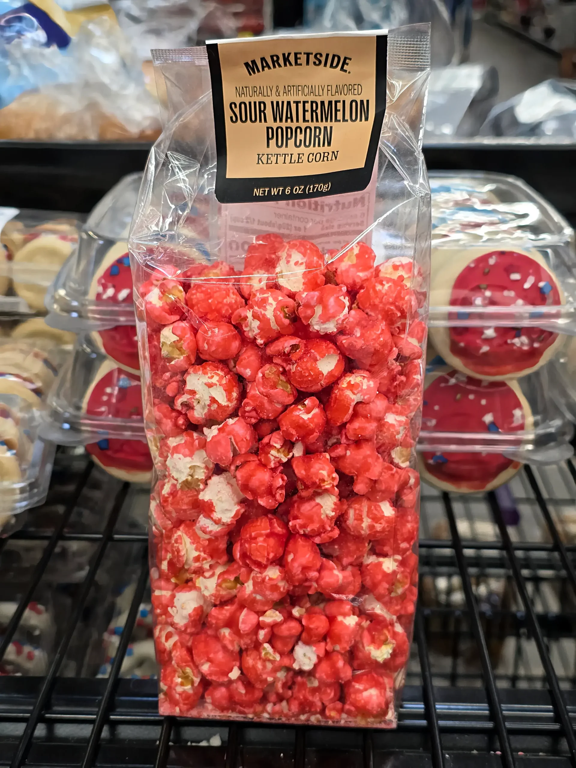 Walmart Marketside Sour Watermelon Kettle Popcorn.