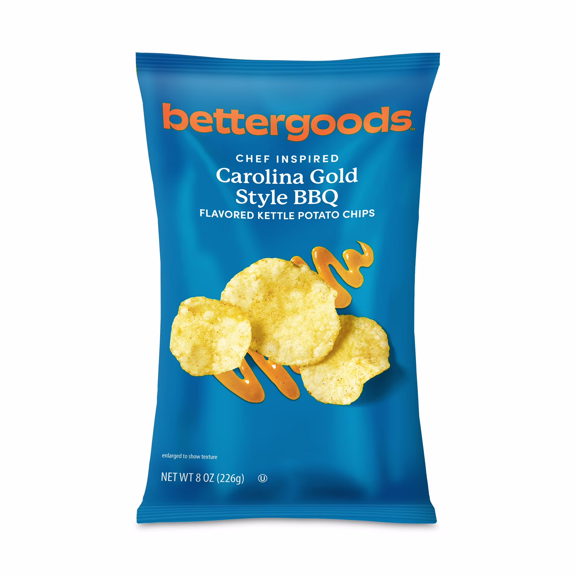 bettergoods Chef Inspired Carolina Gold Style BBQ Flavored Kettle Potato Chips.