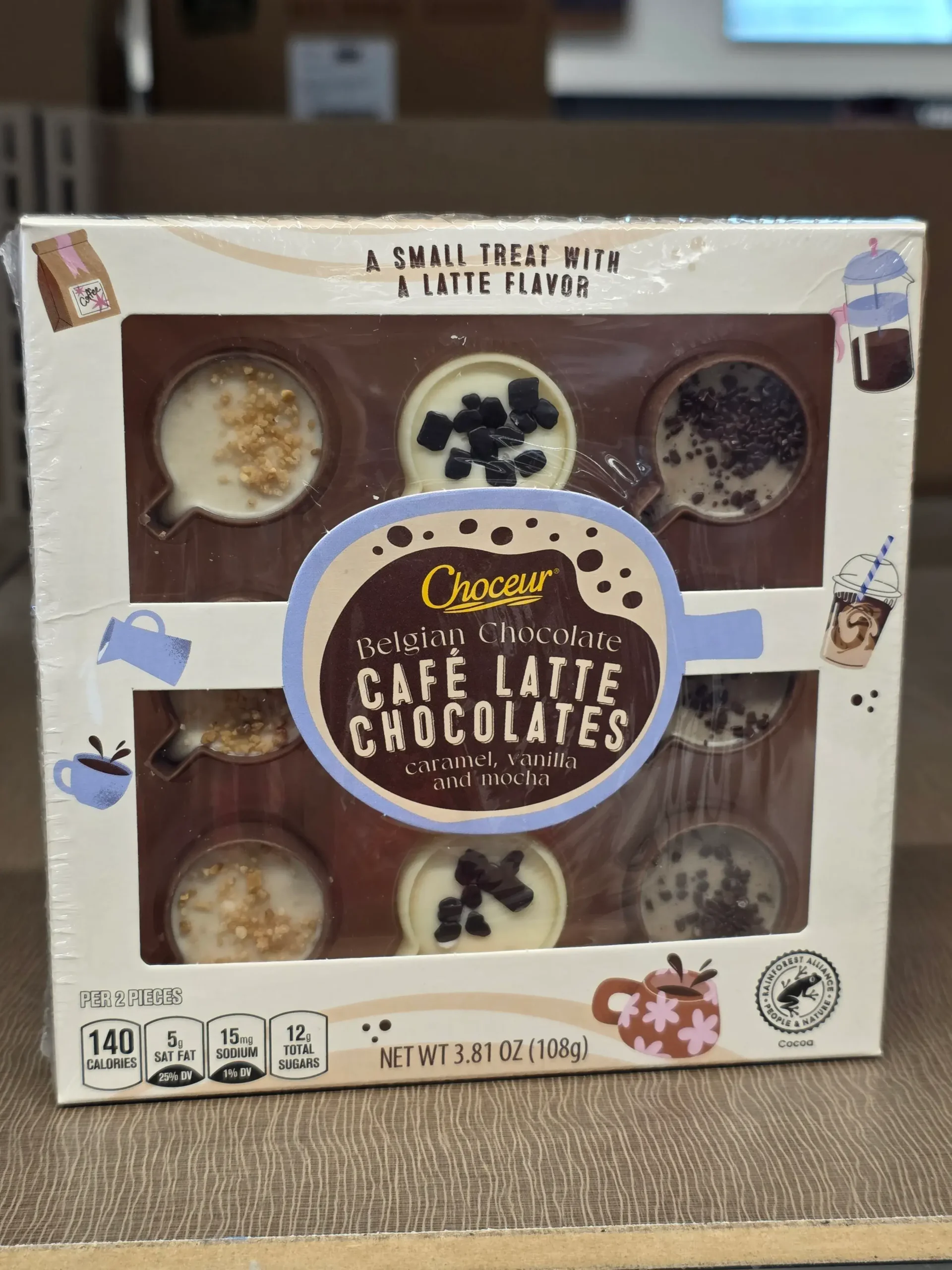 Choceur Cafe Latte Chocolates.