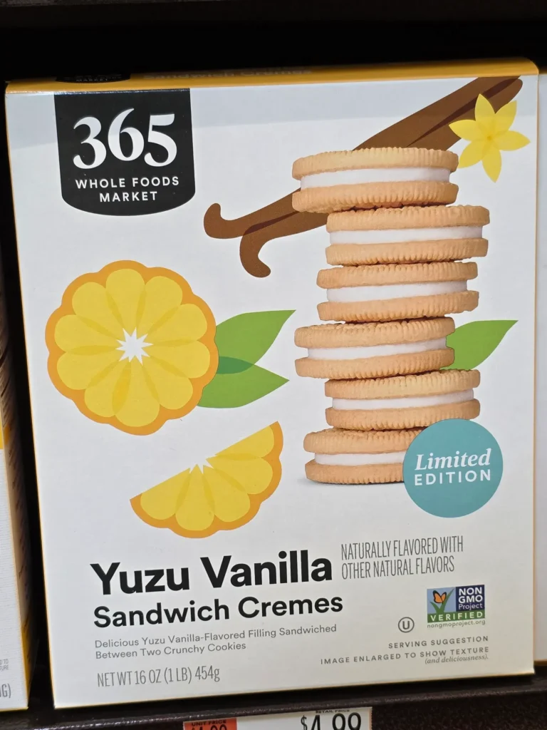 Whole Foods 365 Yuzu Vanilla Sandwich Cremes.